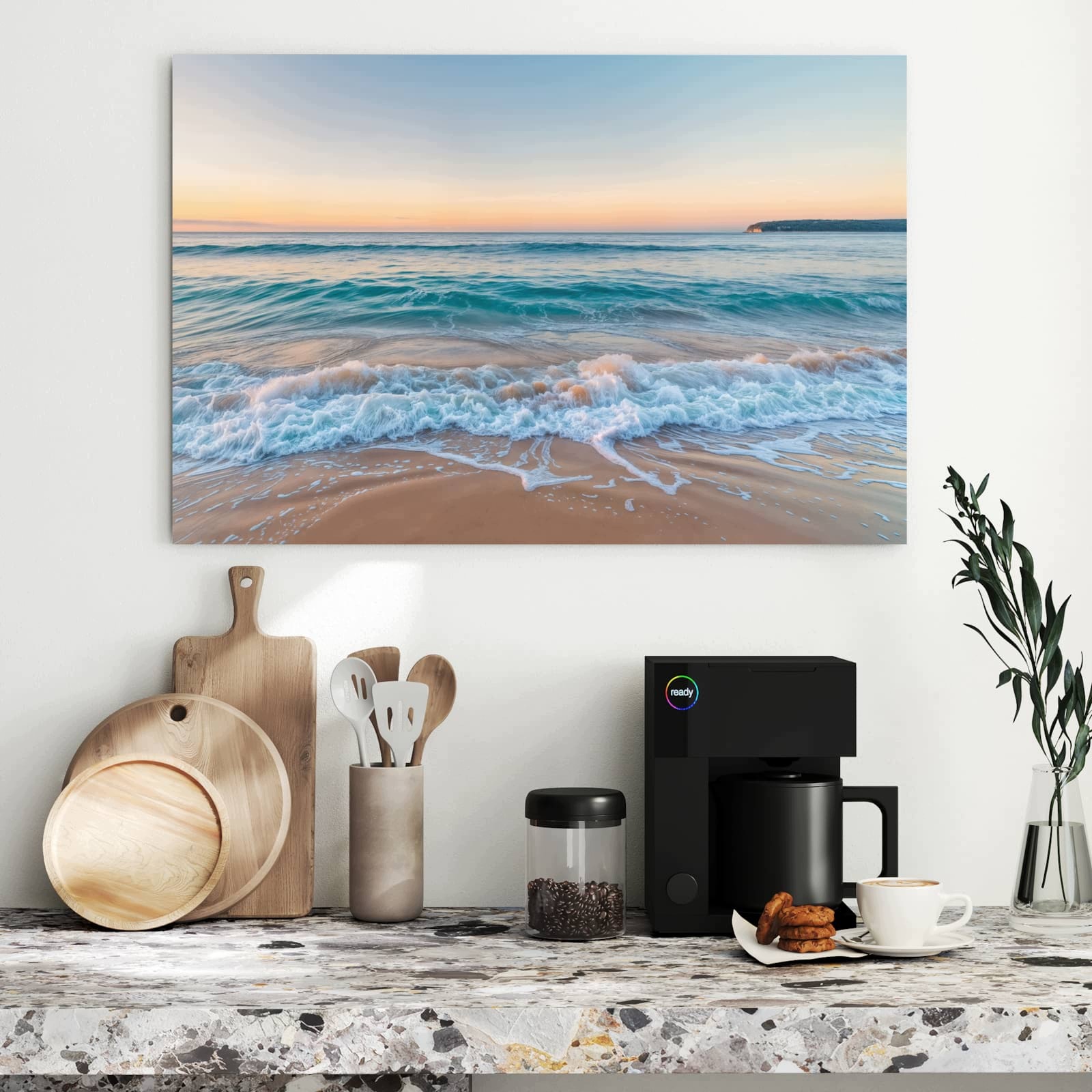 Magnetická tabule – obraz na zeď Horizont pláže | 90 × 60 cm