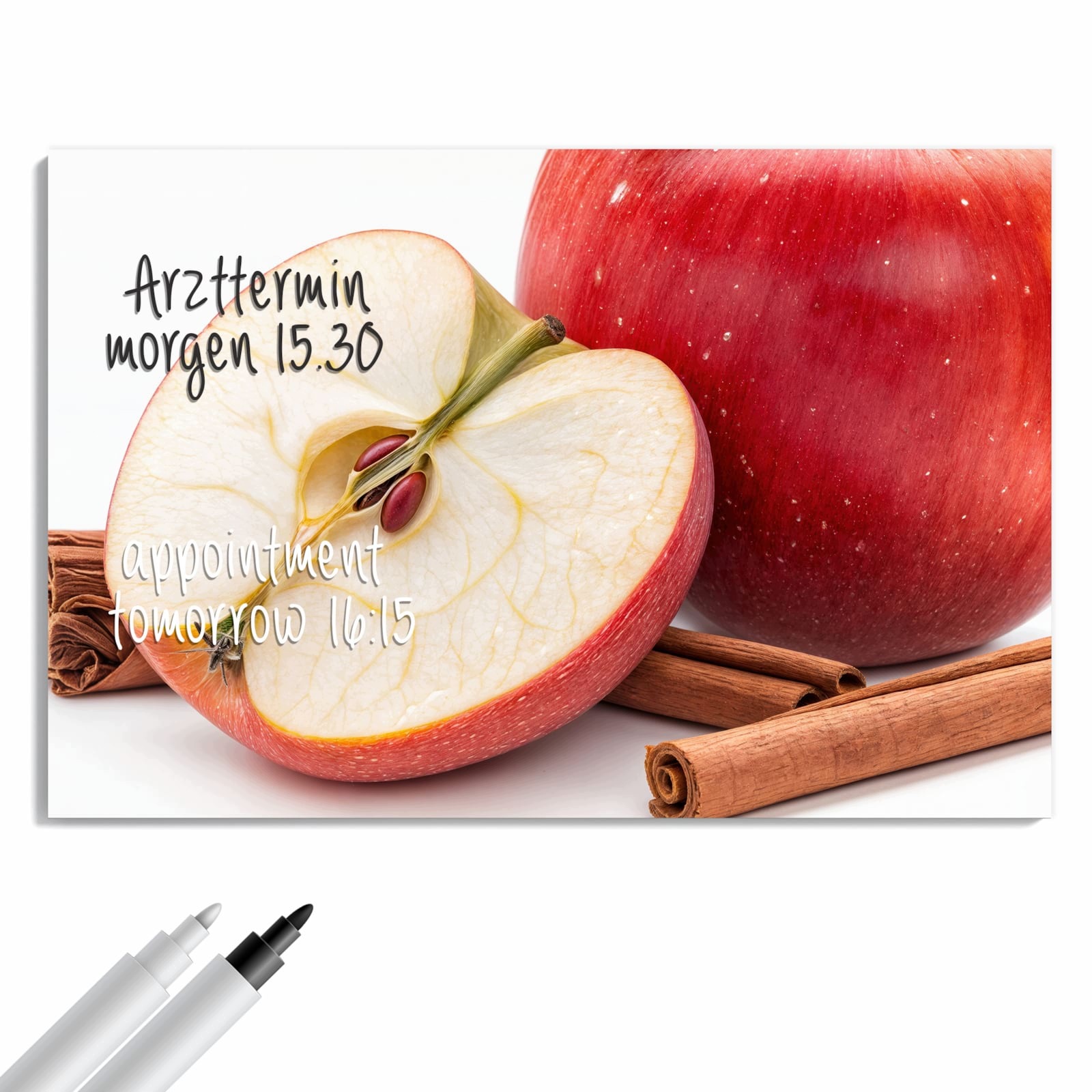 Magnetická tabule – obraz na zeď Jablko skořice | 90 × 60 cm