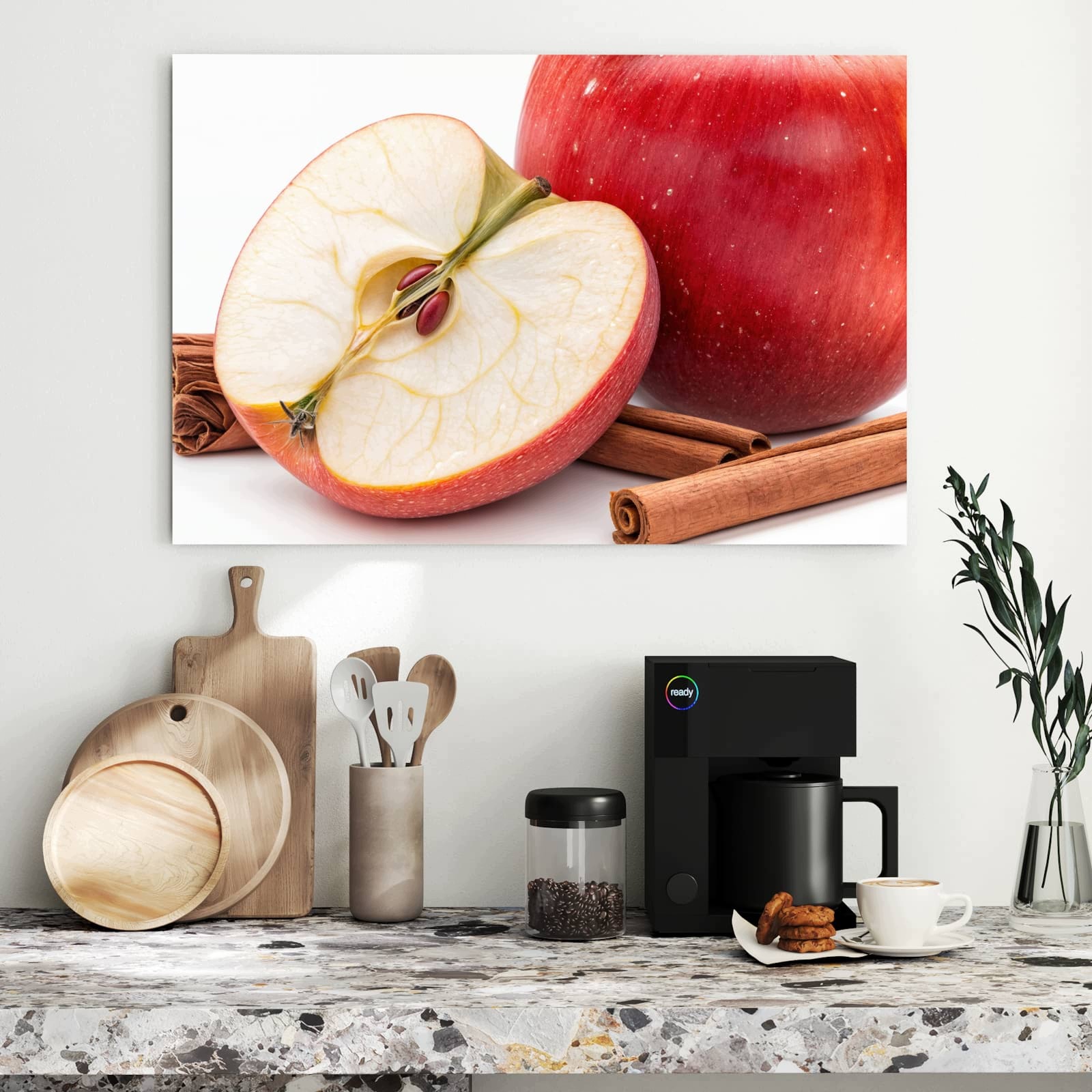 Magnetická tabule – obraz na zeď Jablko skořice | 90 × 60 cm