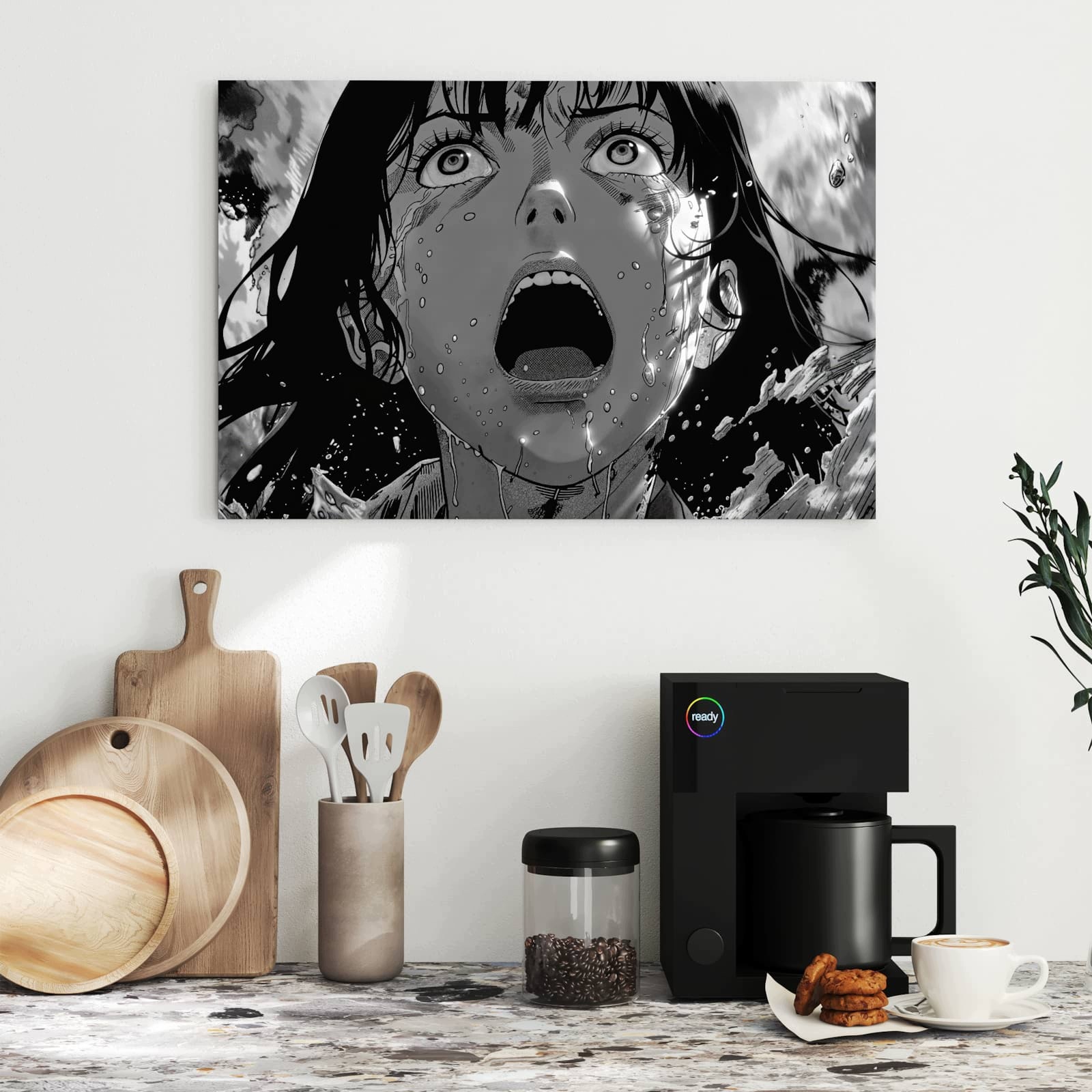 Magnetická tabule – obraz na zeď Křičící výraz | 60 × 40 cm