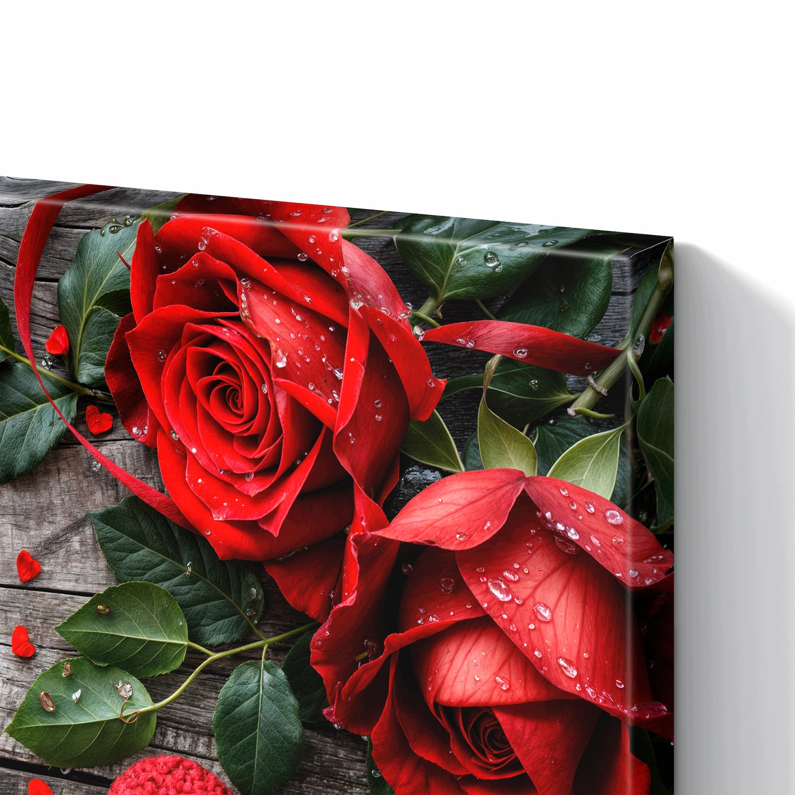 Magnetická tabule – obraz na zeď Červené růže srdce | 60 × 40 cm