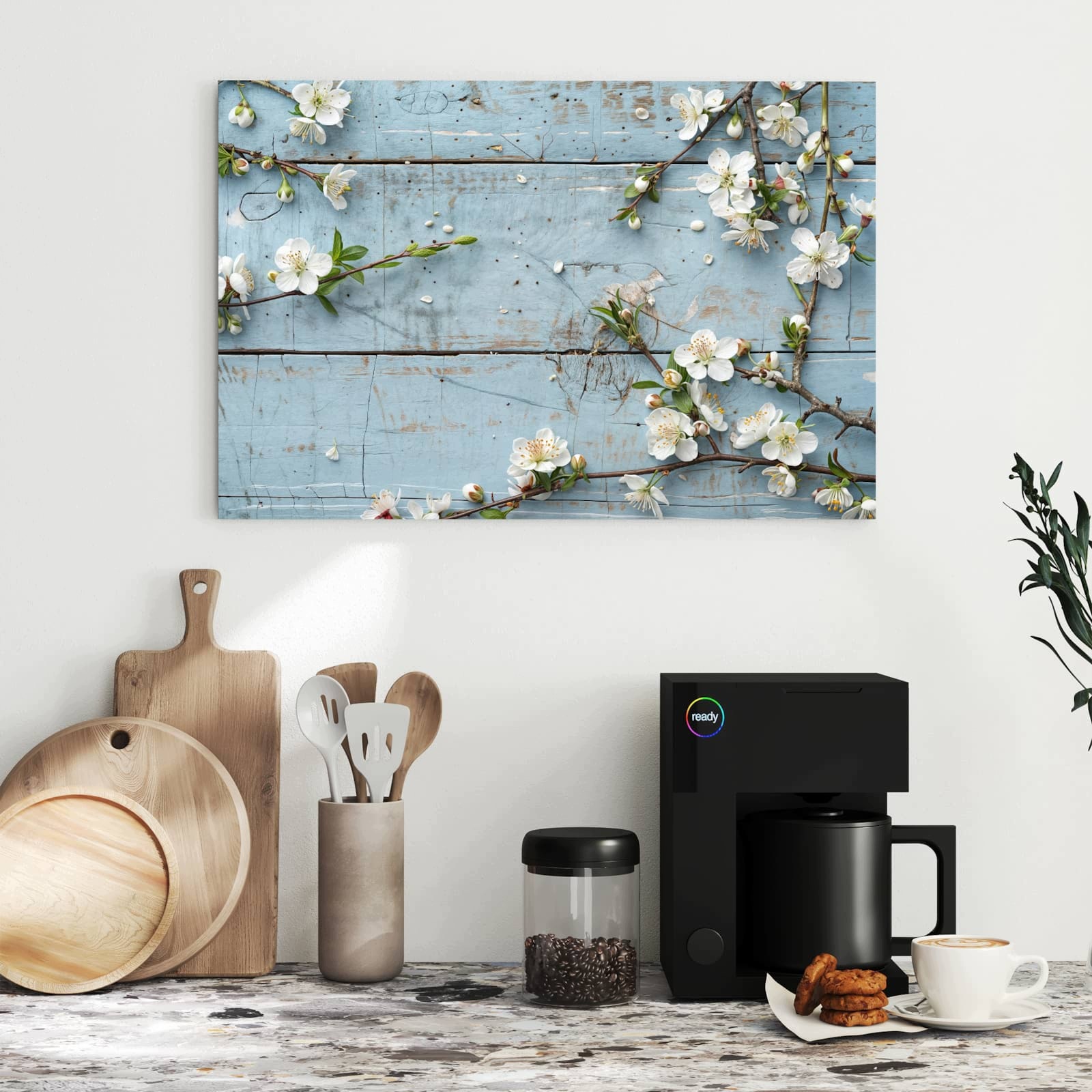 Magnetická tabule – obraz na zeď Jarní větvičky | 60 × 40 cm