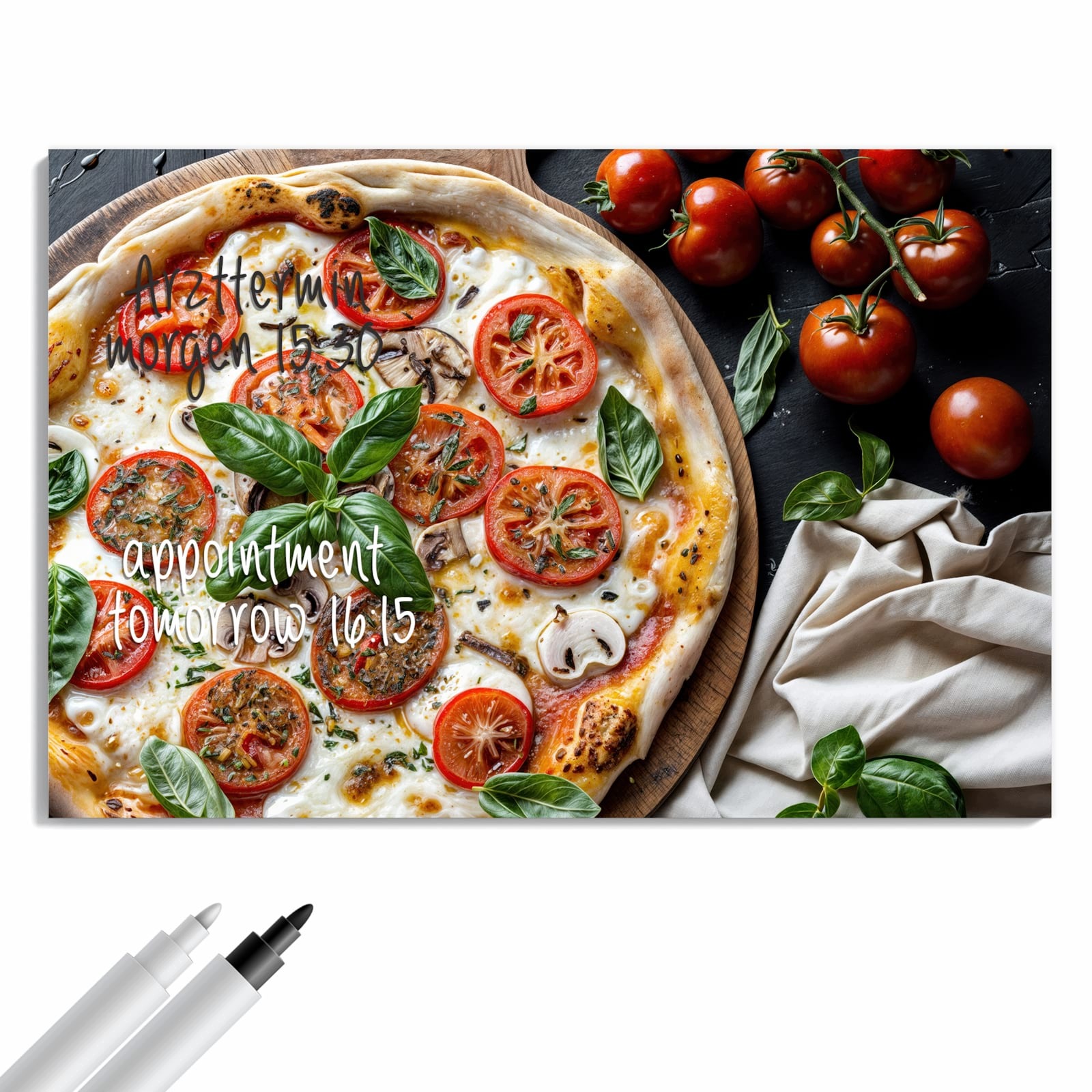Magnetická tabule – obraz na zeď Pizza rajčata | 60 × 40 cm