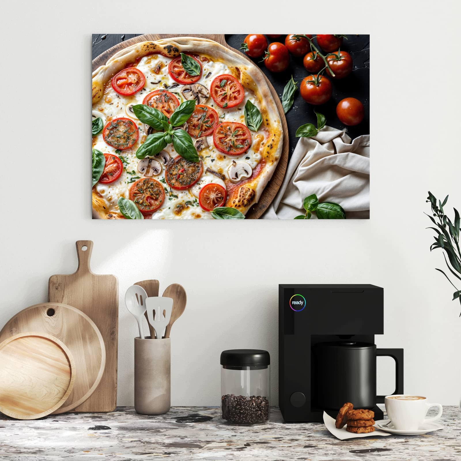 Magnetická tabule – obraz na zeď Pizza rajčata | 60 × 40 cm