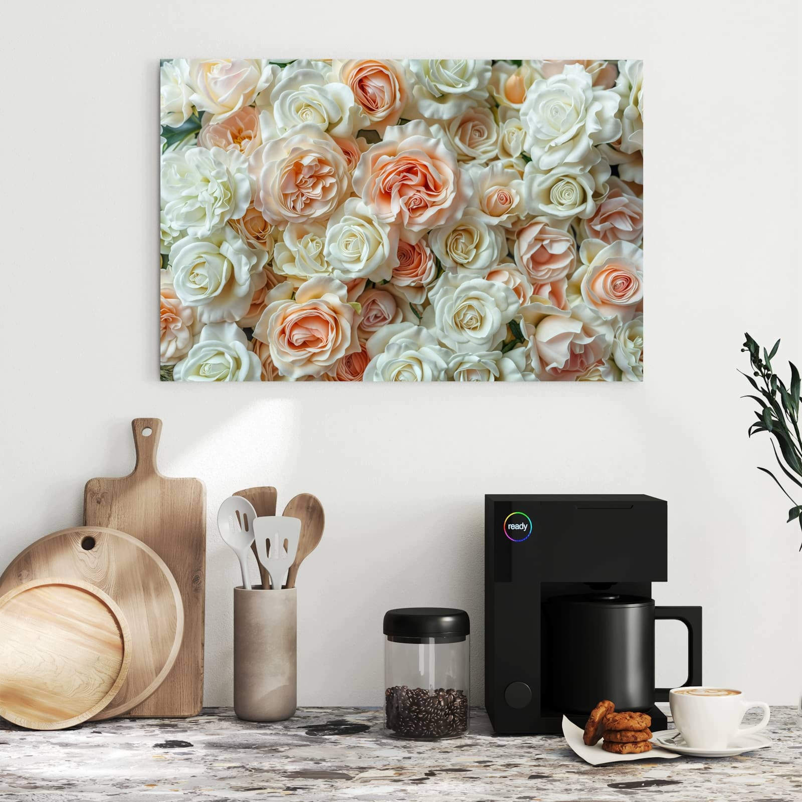 Magnetická tabule – obraz na zeď Kytice růží – motiv 2 | 60 × 40 cm