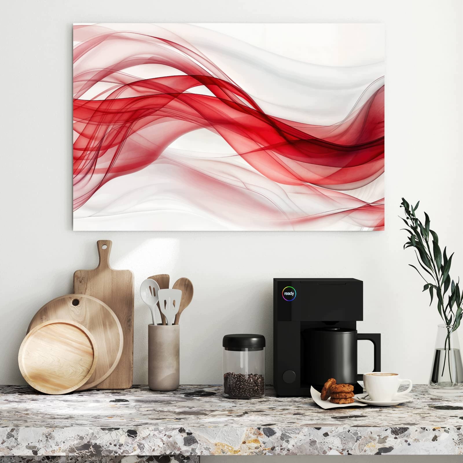 Magnetická tabule – obraz na zeď Barevné vlny | 90 × 60 cm