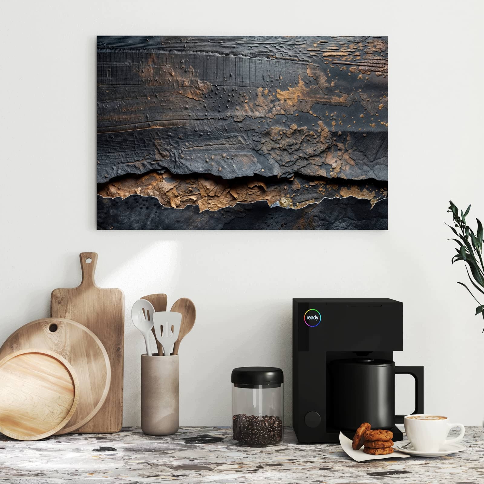 Magnetická tabule – obraz na zeď Abstraktní a struktura | 60 × 40 cm