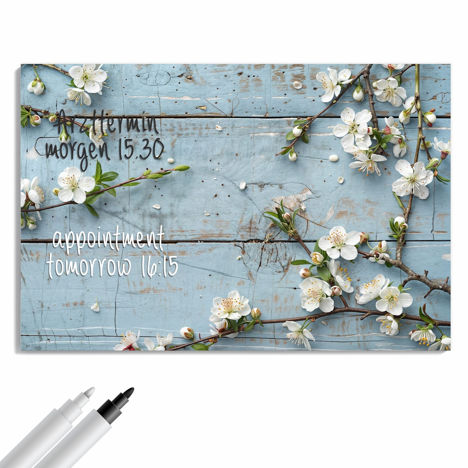 Magnetická tabule – obraz na zeď Jarní větvičky | 90 × 60 cm