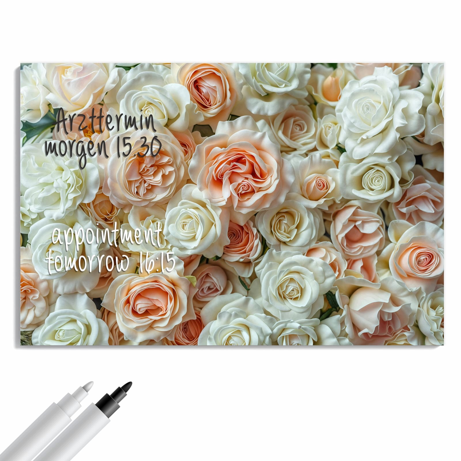 Magnetická tabule – obraz na zeď Kytice růží – motiv 2 | 90 × 60 cm
