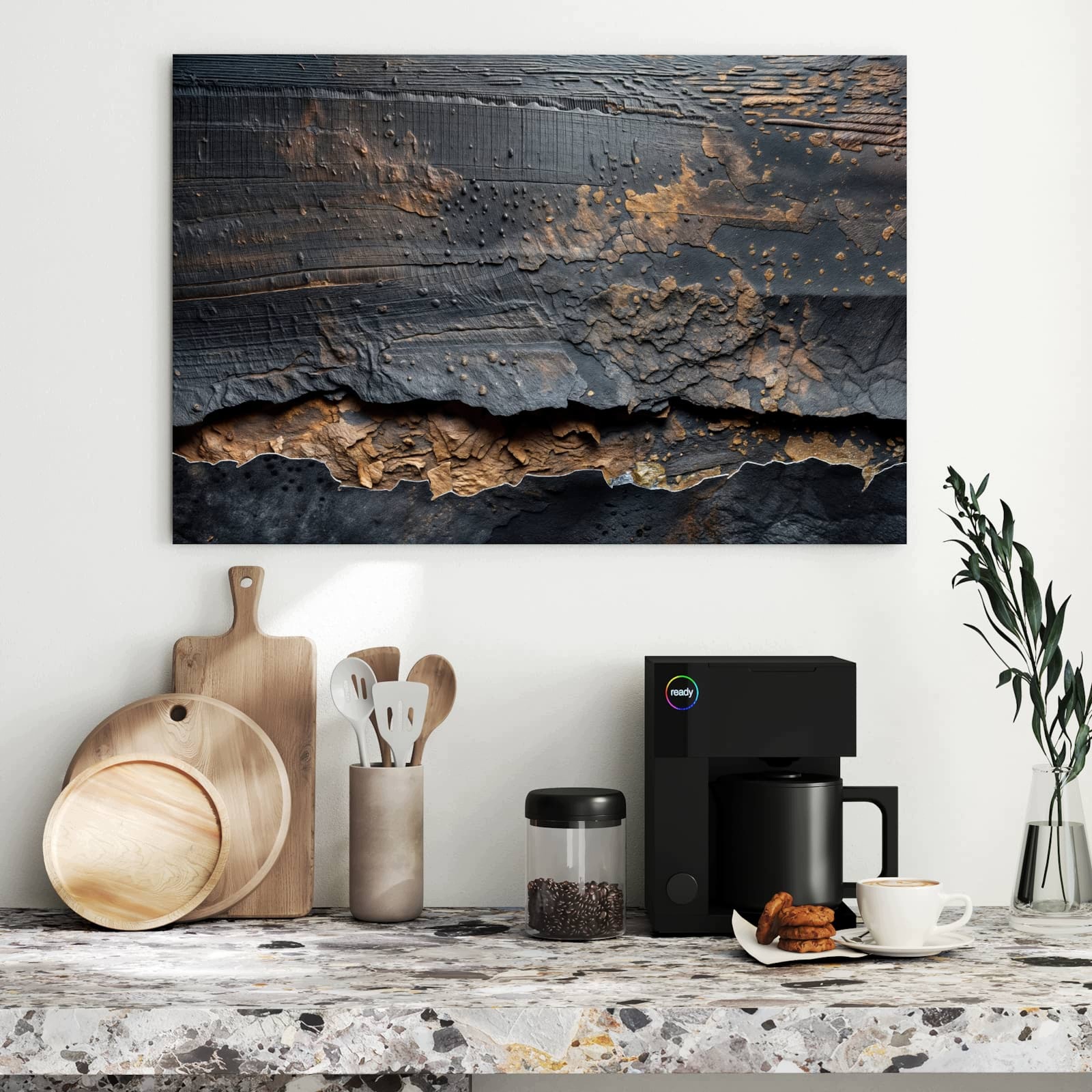 Magnetická tabule – obraz na zeď Abstraktní a struktura | 90 × 60 cm