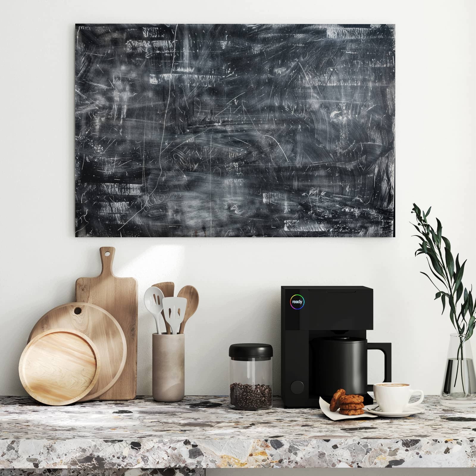 Magnetická tabule – obraz na zeď Abstraktní struktury | 90 × 60 cm