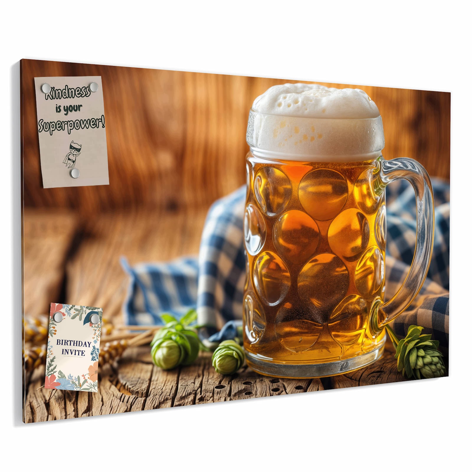 Magnetická tabule – obraz na zeď Půllitr | 60 × 40 cm