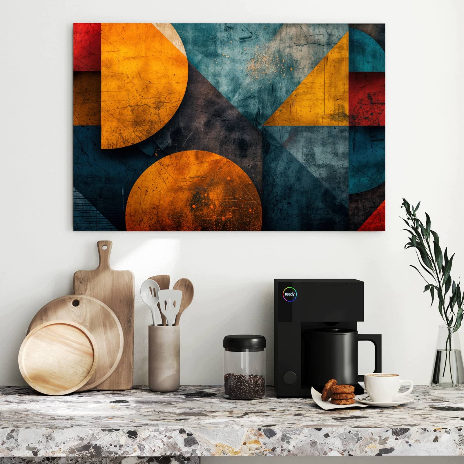Magnetická tabule – obraz na zeď Geometrické umění | 90 × 60 cm