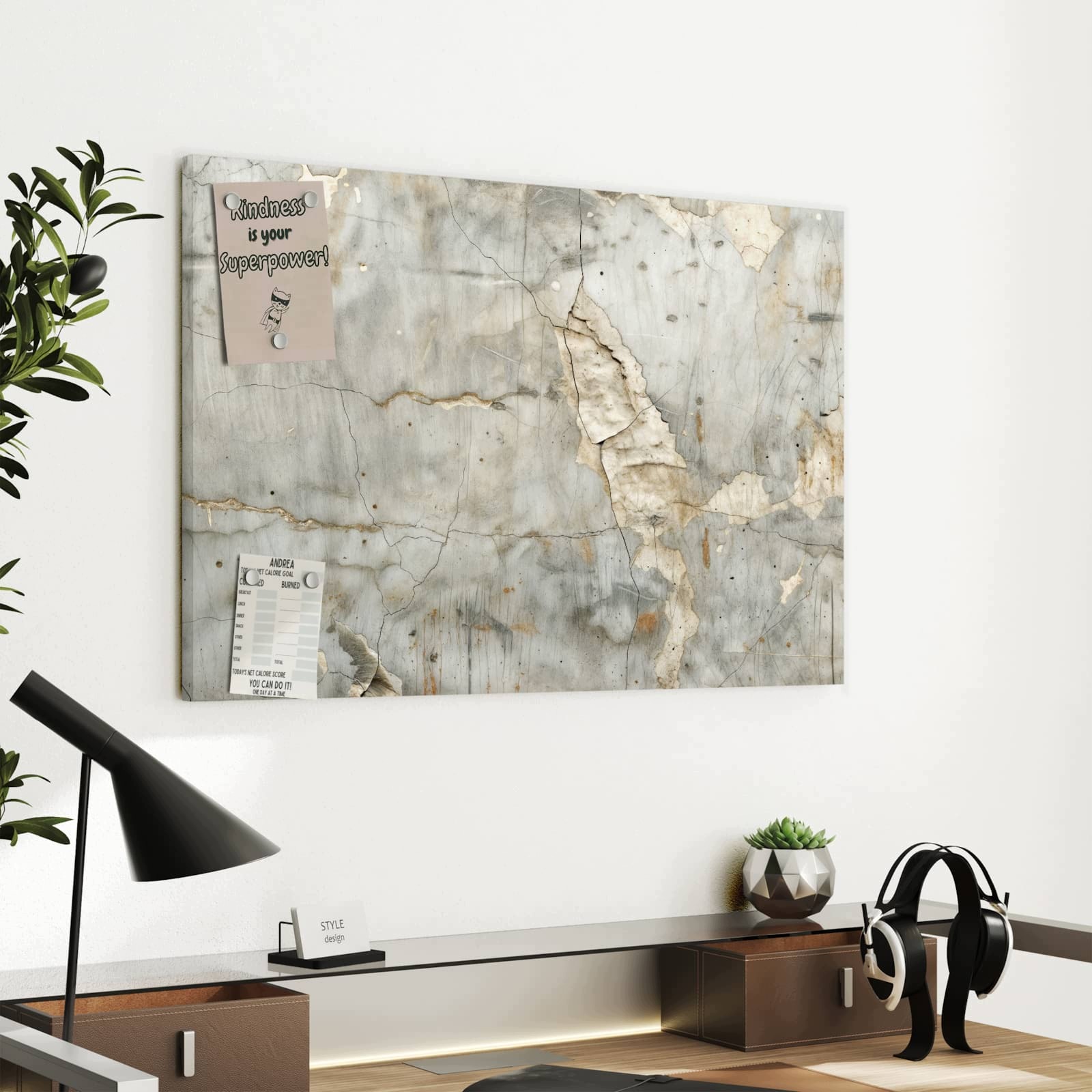 Magnetická tabule – obraz na zeď Popraskaný povrch stěny | 60 × 40 cm