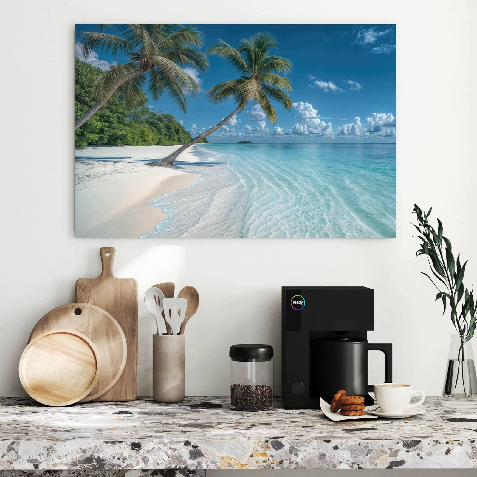 Magnetická tabule – obraz na zeď Dovolená na pláži | 90 × 60 cm