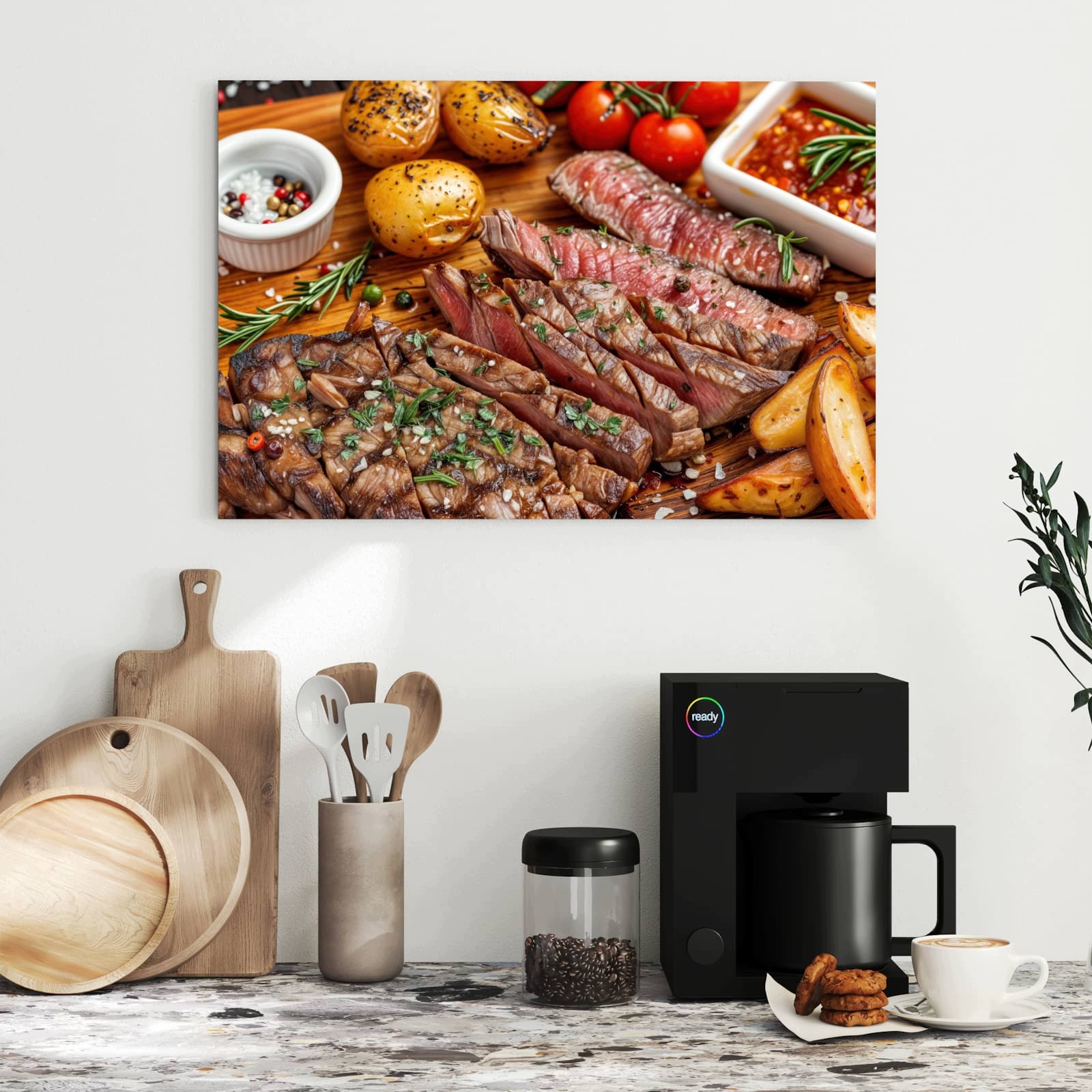 Magnetická tabule – obraz na zeď Talíř z grilu | 60 × 40 cm