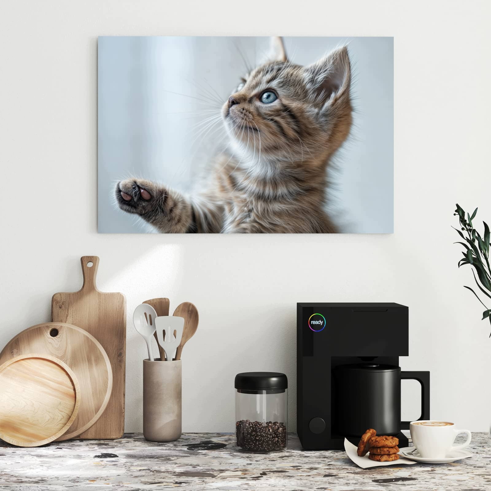 Magnetická tabule – obraz na zeď Pruhované koťátko | 60 × 40 cm