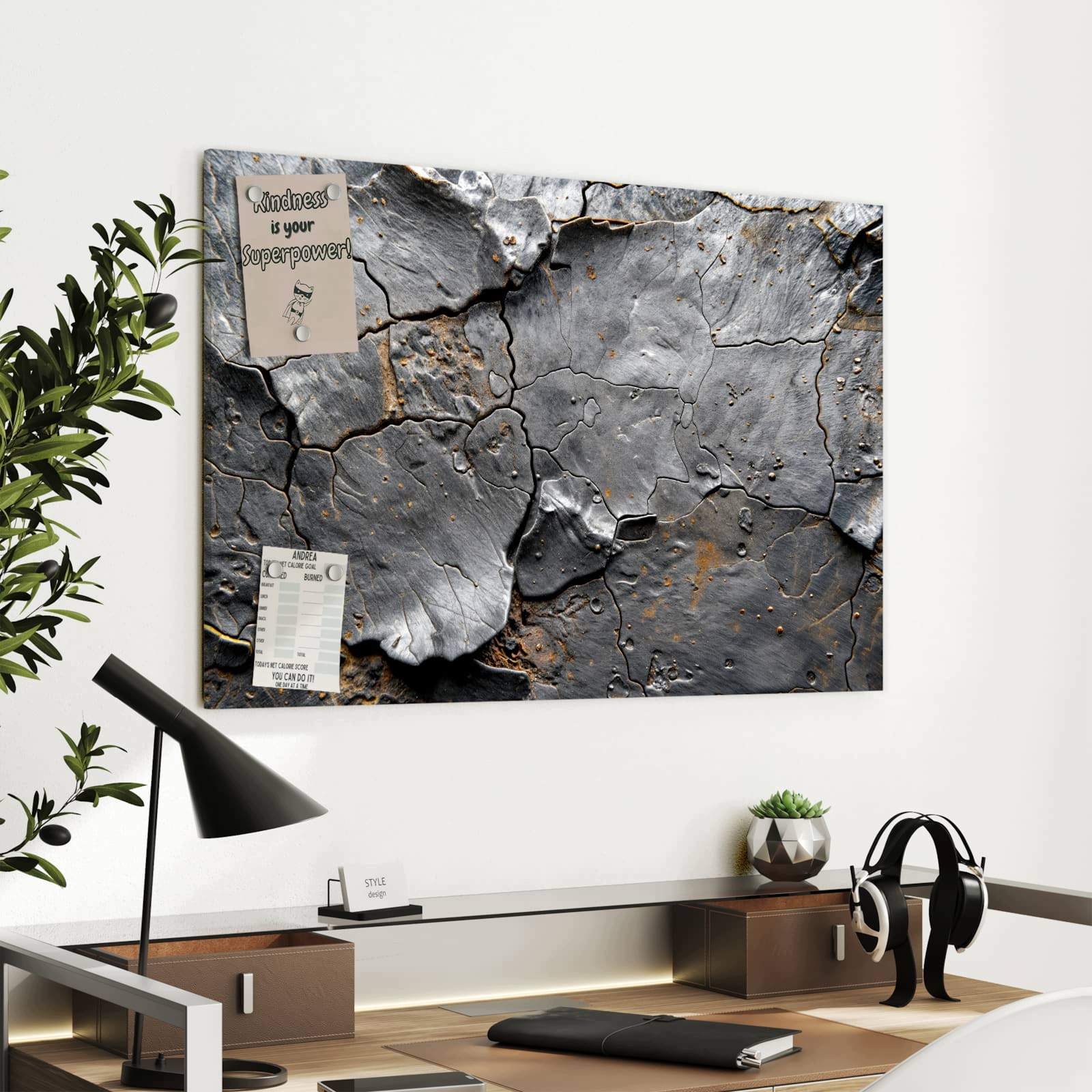 Magnetická tabule – obraz na zeď Zvětralá skála | 90 × 60 cm