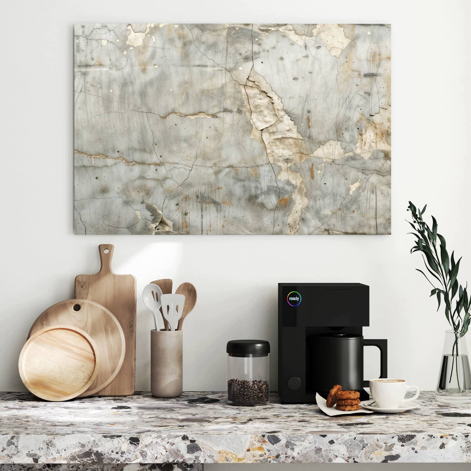 Magnetická tabule – obraz na zeď Popraskaný povrch stěny | 90 × 60 cm