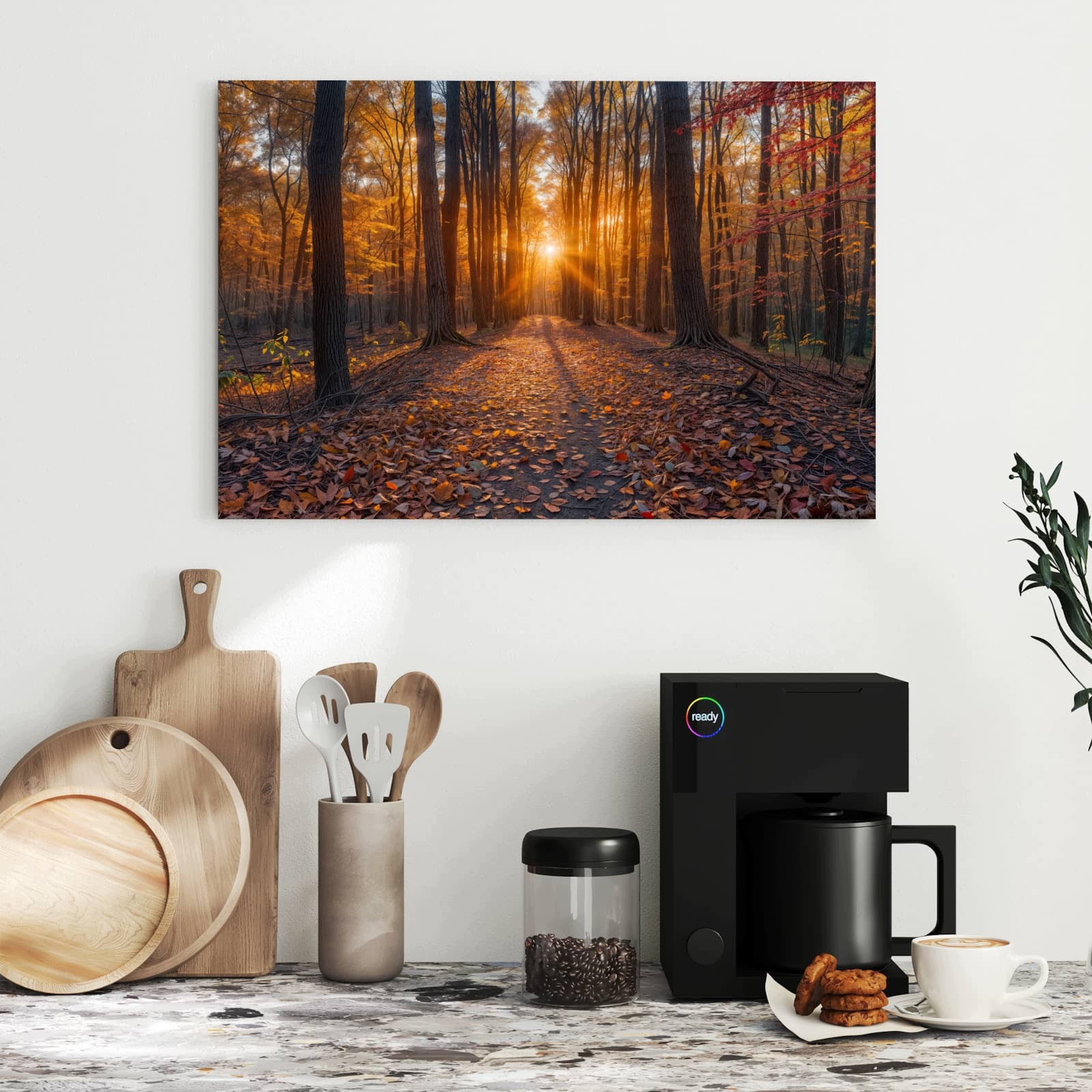 Magnetická tabule – obraz na zeď Západ slunce les | 60 × 40 cm