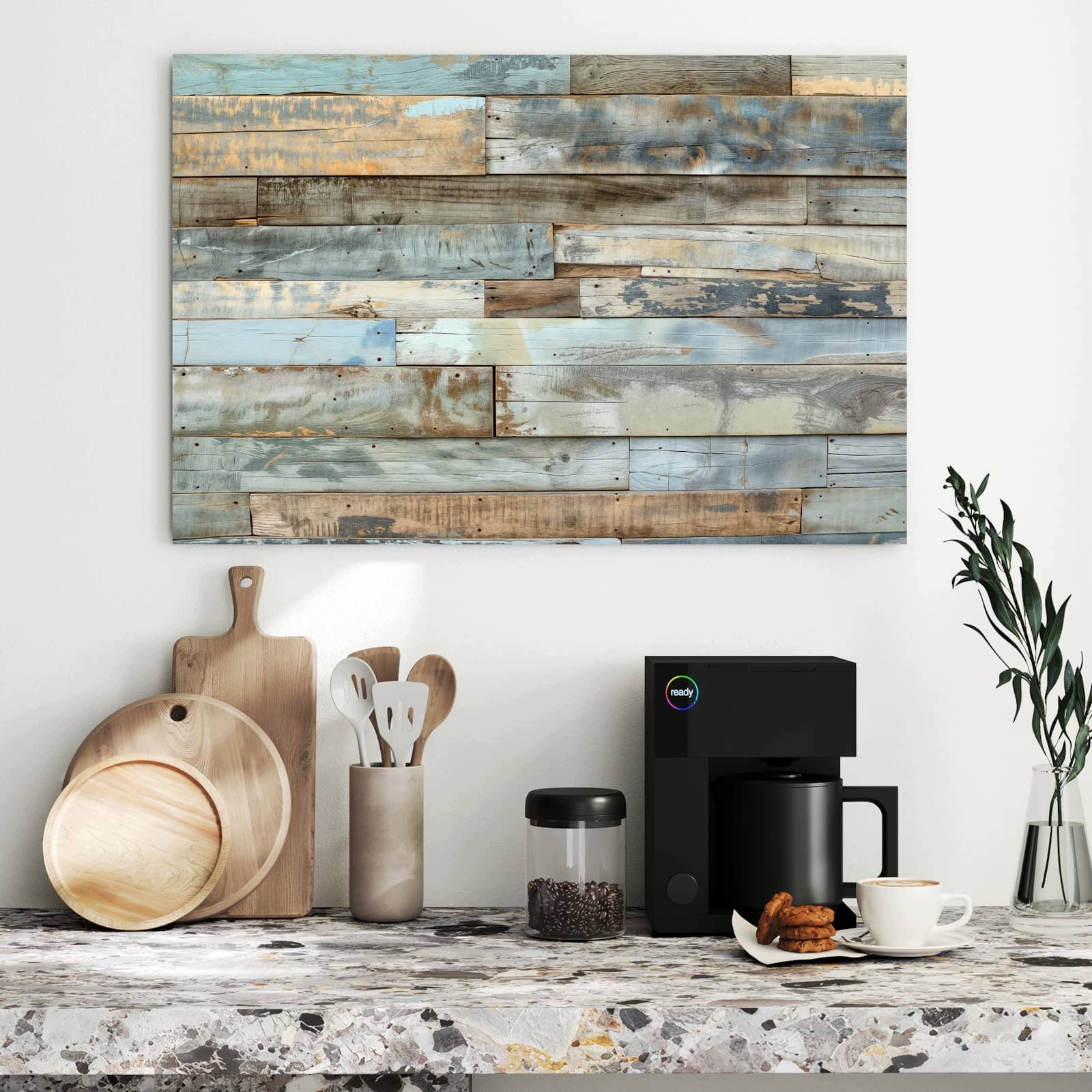 Magnetická tabule – obraz na zeď Stará prkna | 90 × 60 cm