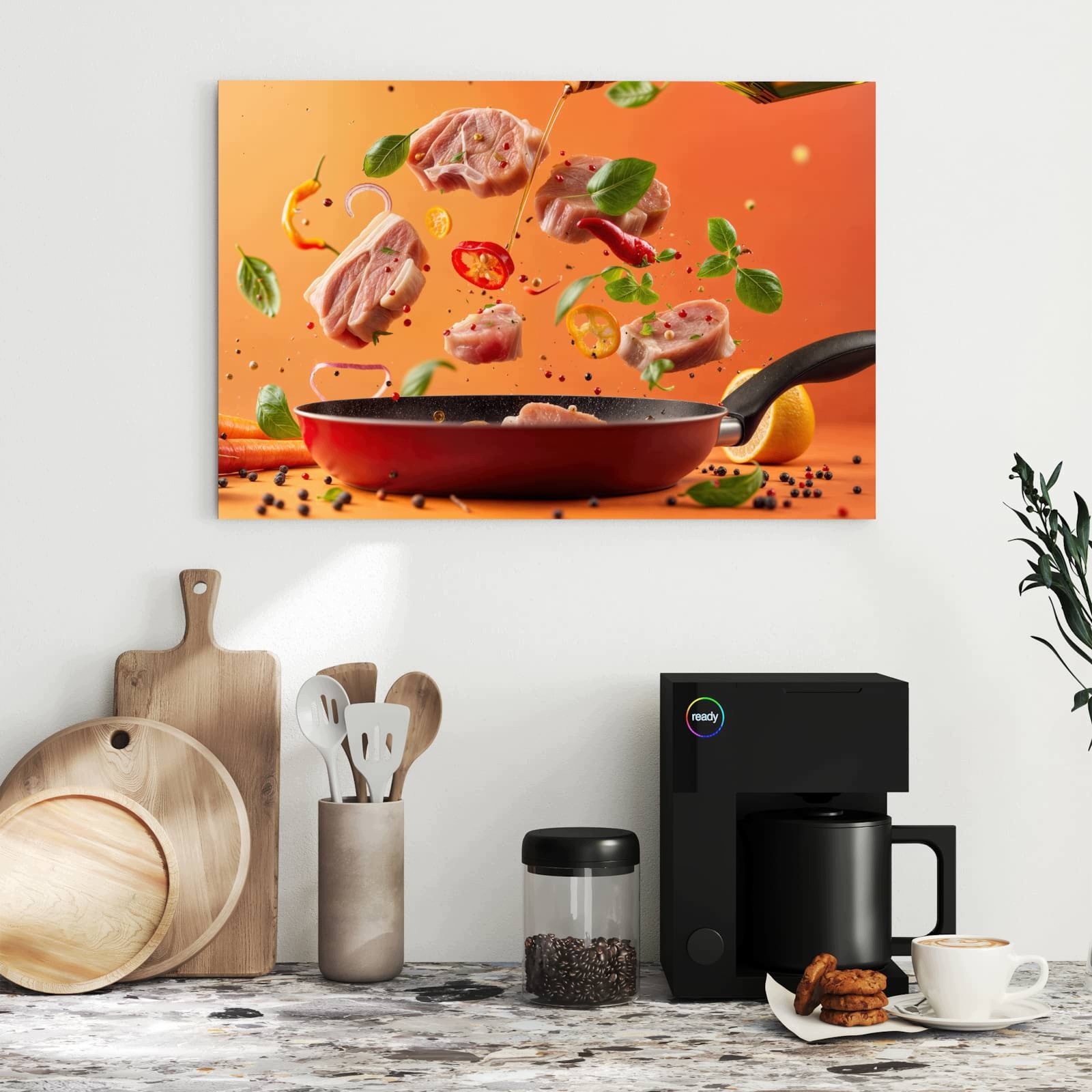 Magnetická tabule – obraz na zeď Svěží kulinářské ingredience | 60 × 40 cm