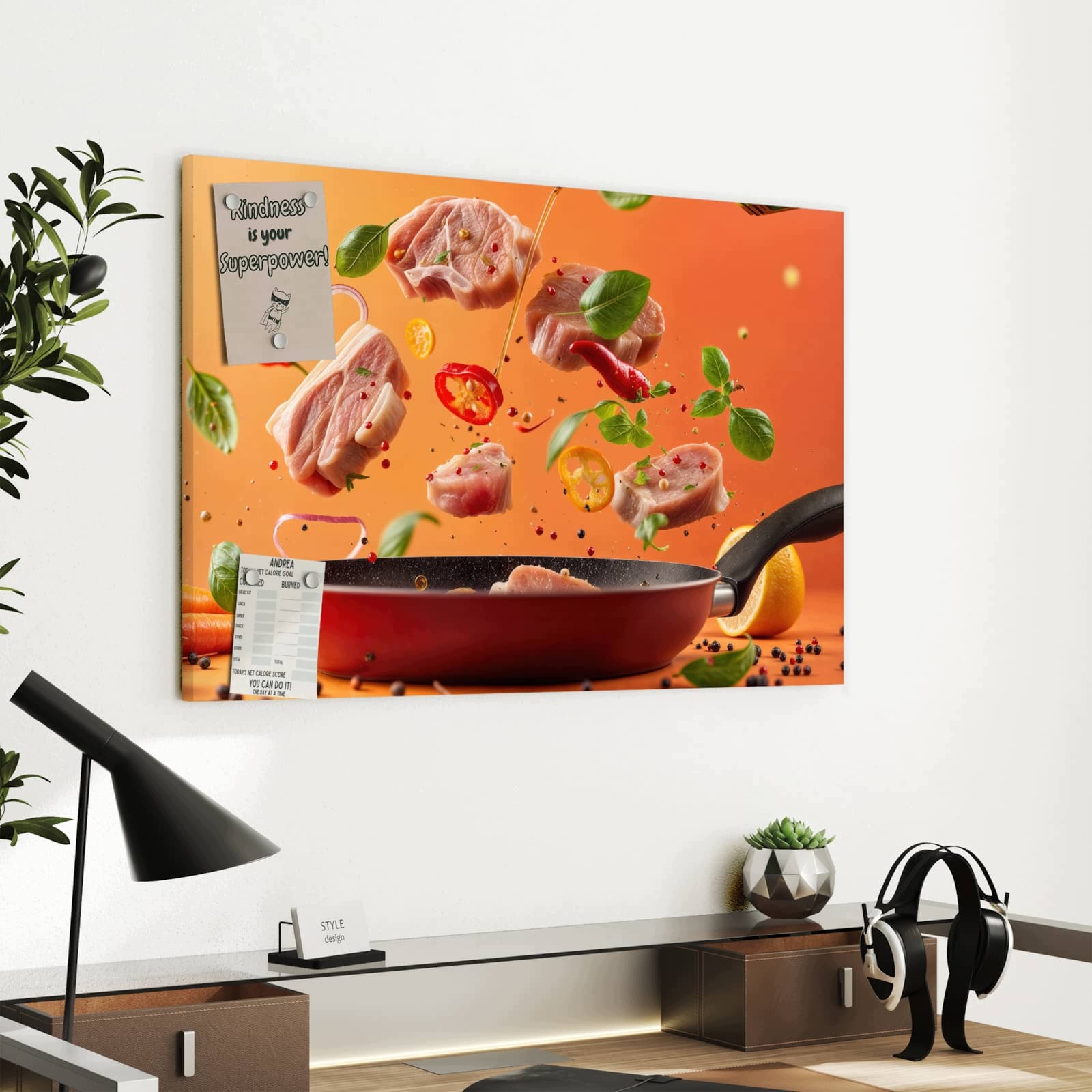Magnetická tabule – obraz na zeď Svěží kulinářské ingredience | 60 × 40 cm