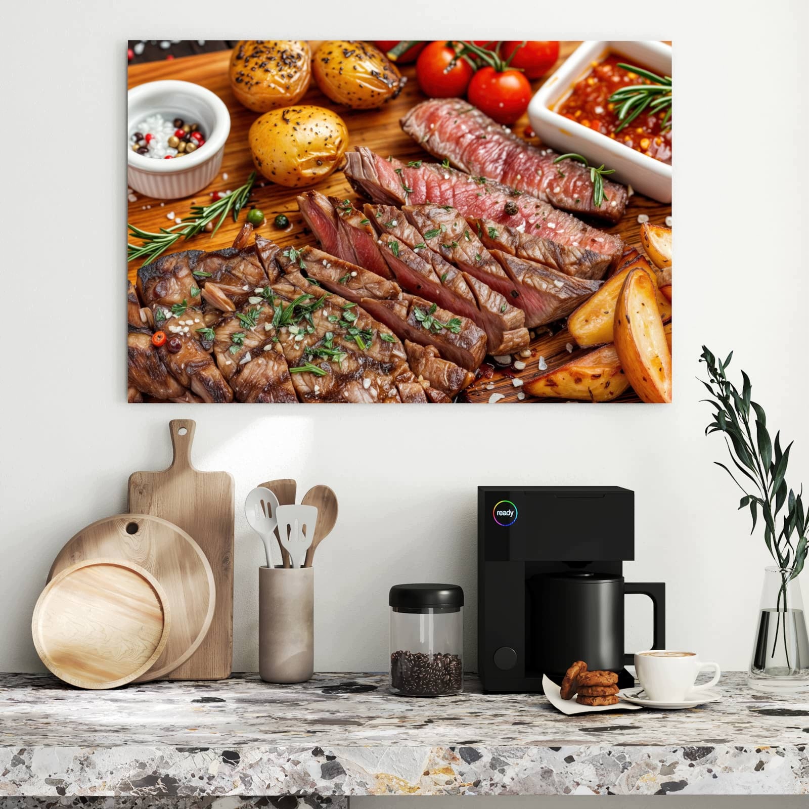 Magnetická tabule – obraz na zeď Talíř z grilu | 90 × 60 cm