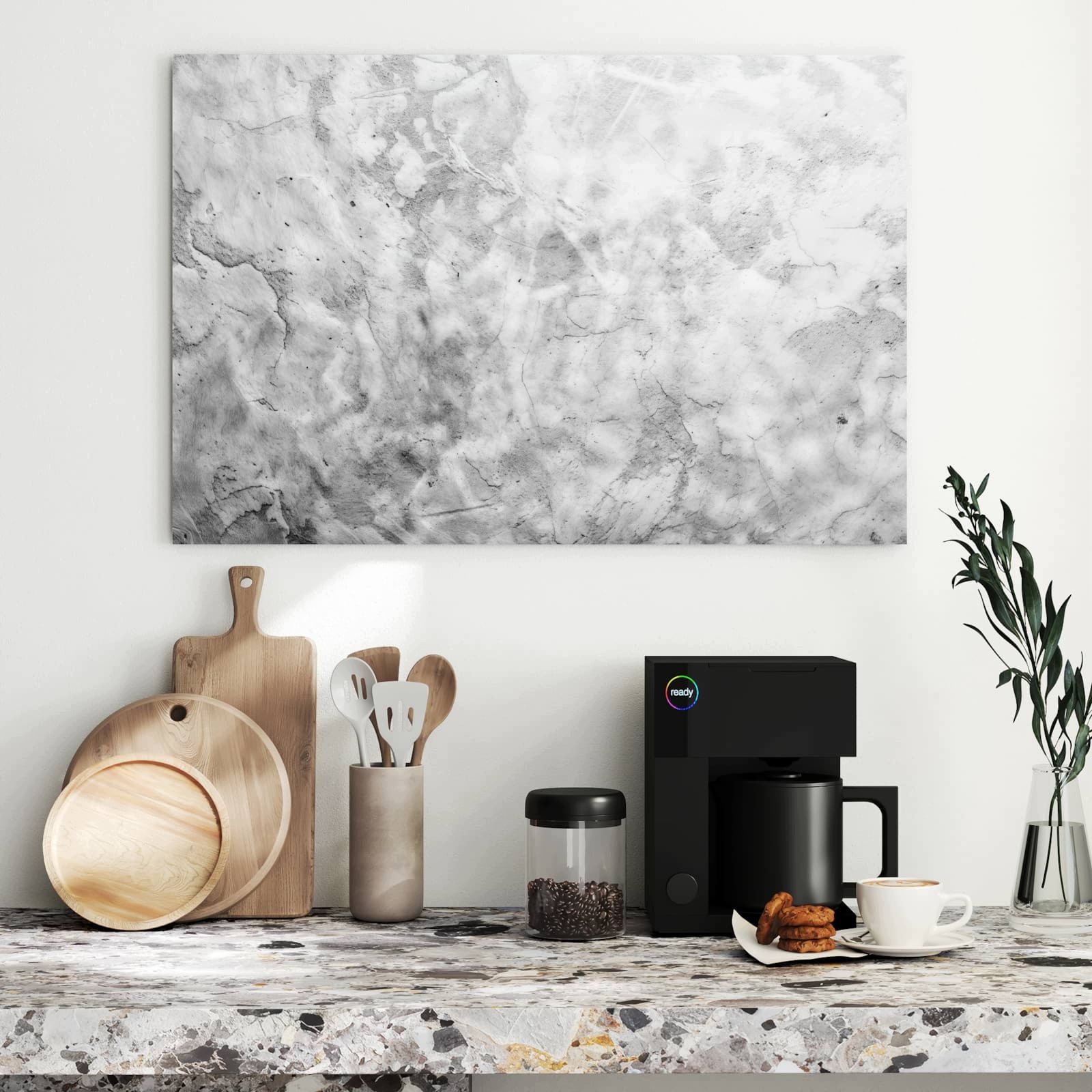 Magnetická tabule – obraz na zeď Mramorová struktura | 90 × 60 cm