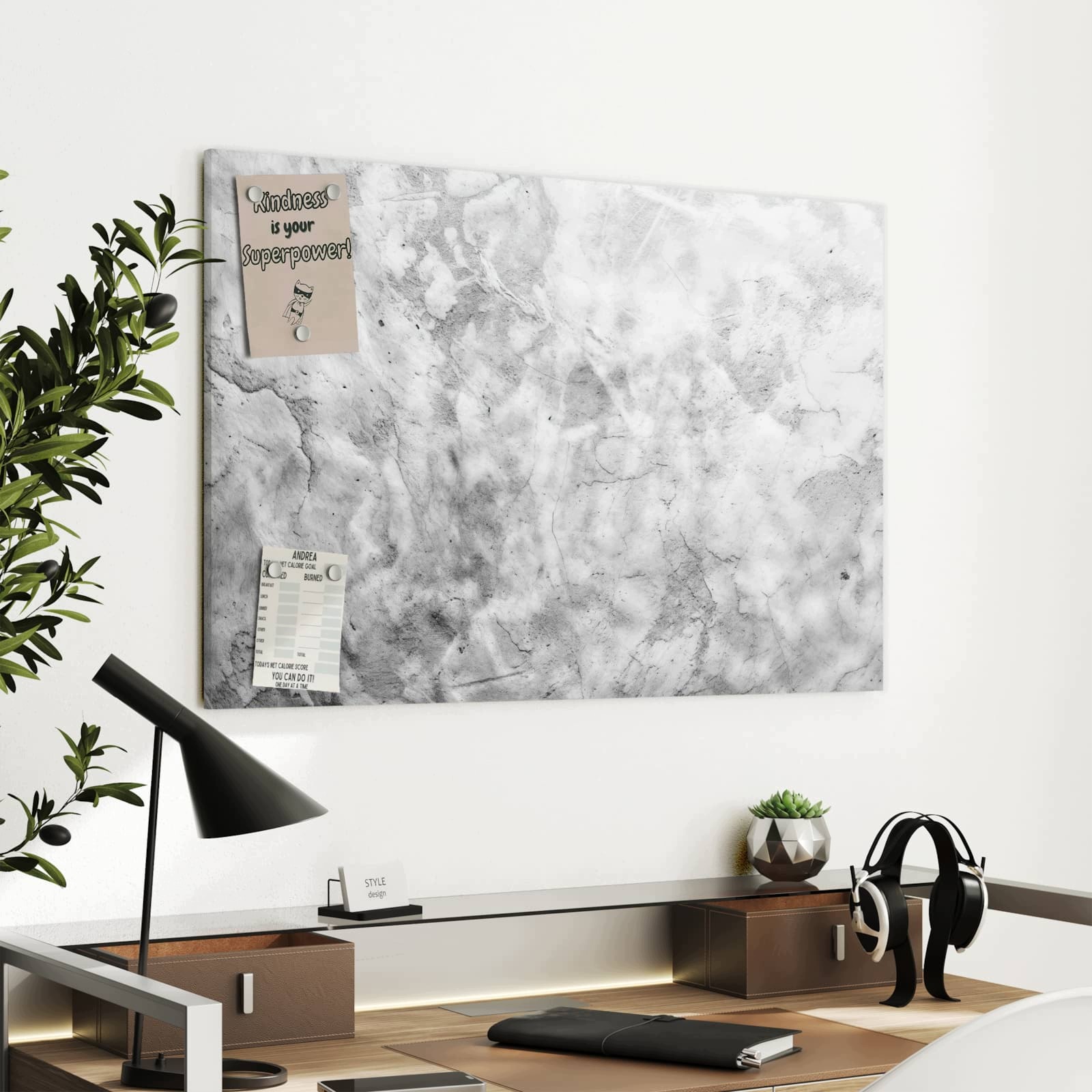 Magnetická tabule – obraz na zeď Mramorová struktura | 90 × 60 cm