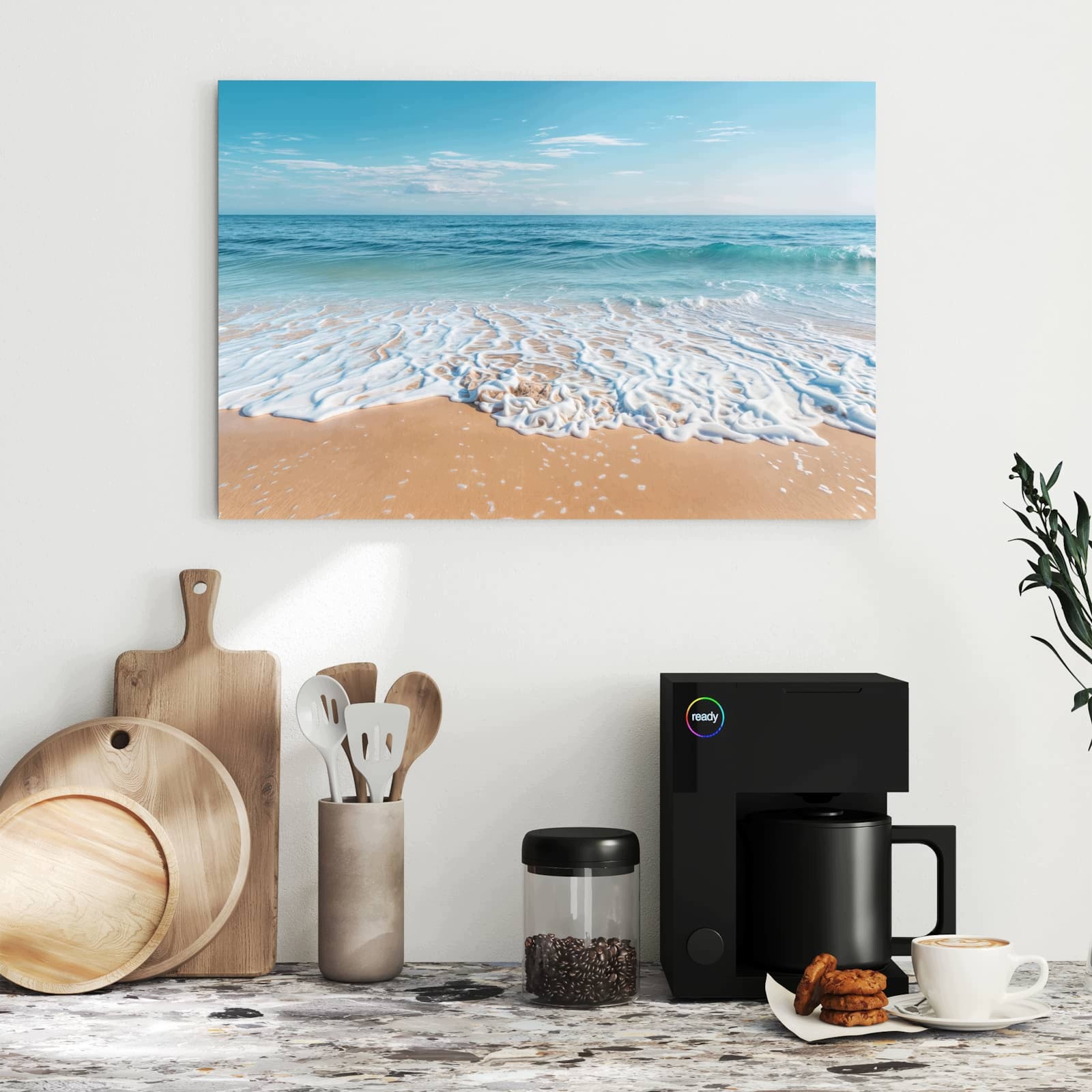 Magnetická tabule – obraz na zeď Tropická pláž | 60 × 40 cm