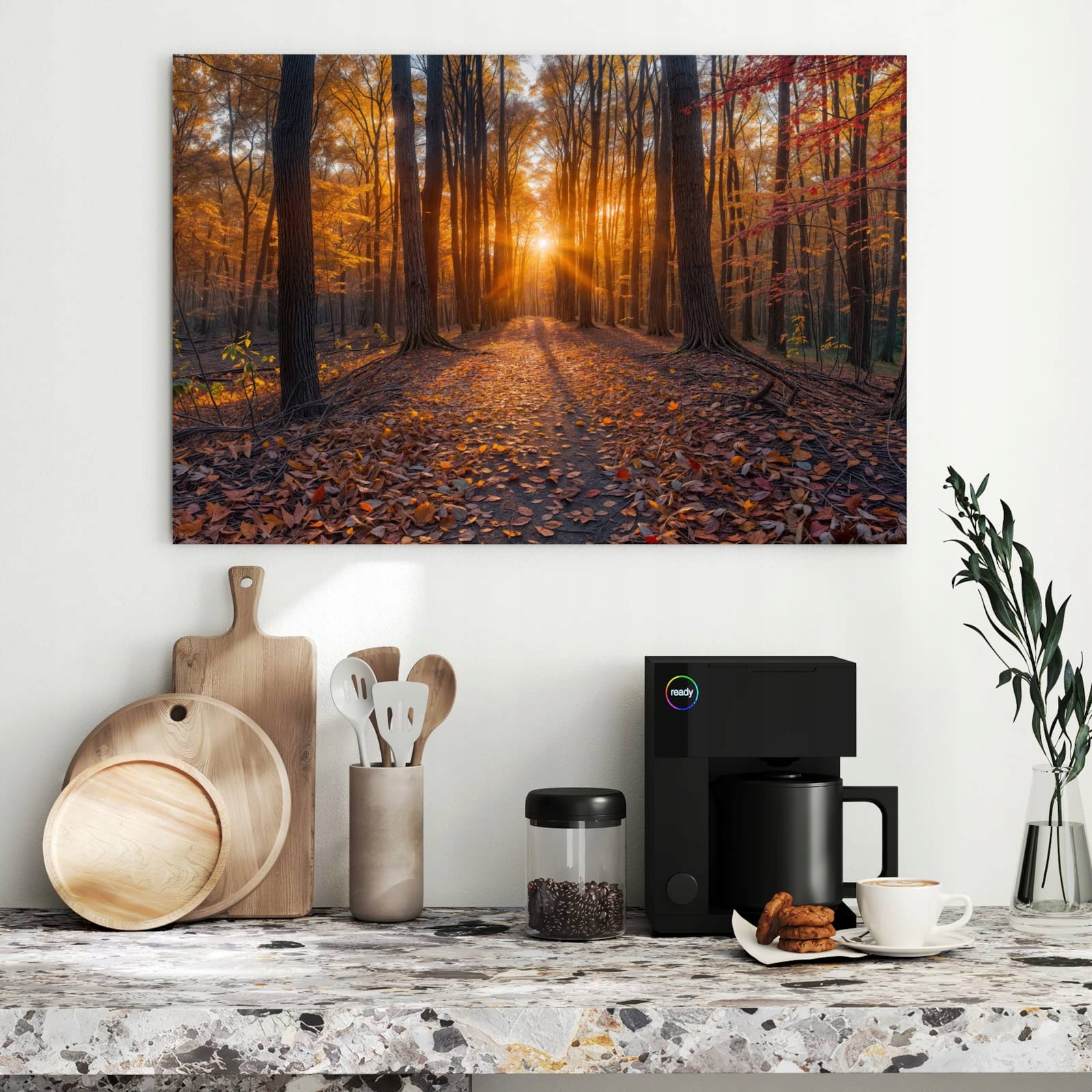 Magnetická tabule – obraz na zeď Západ slunce les | 90 × 60 cm
