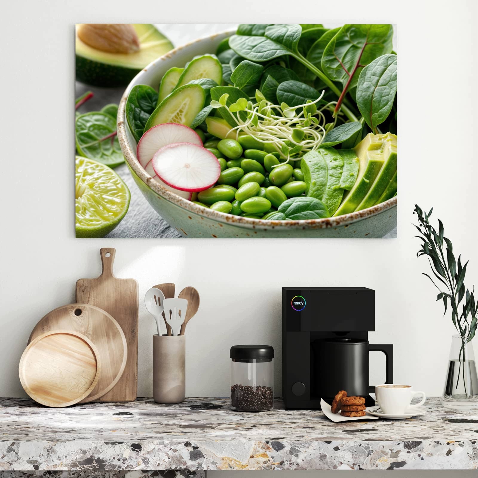 Magnetická tabule – obraz na zeď Zdravý salát | 90 × 60 cm