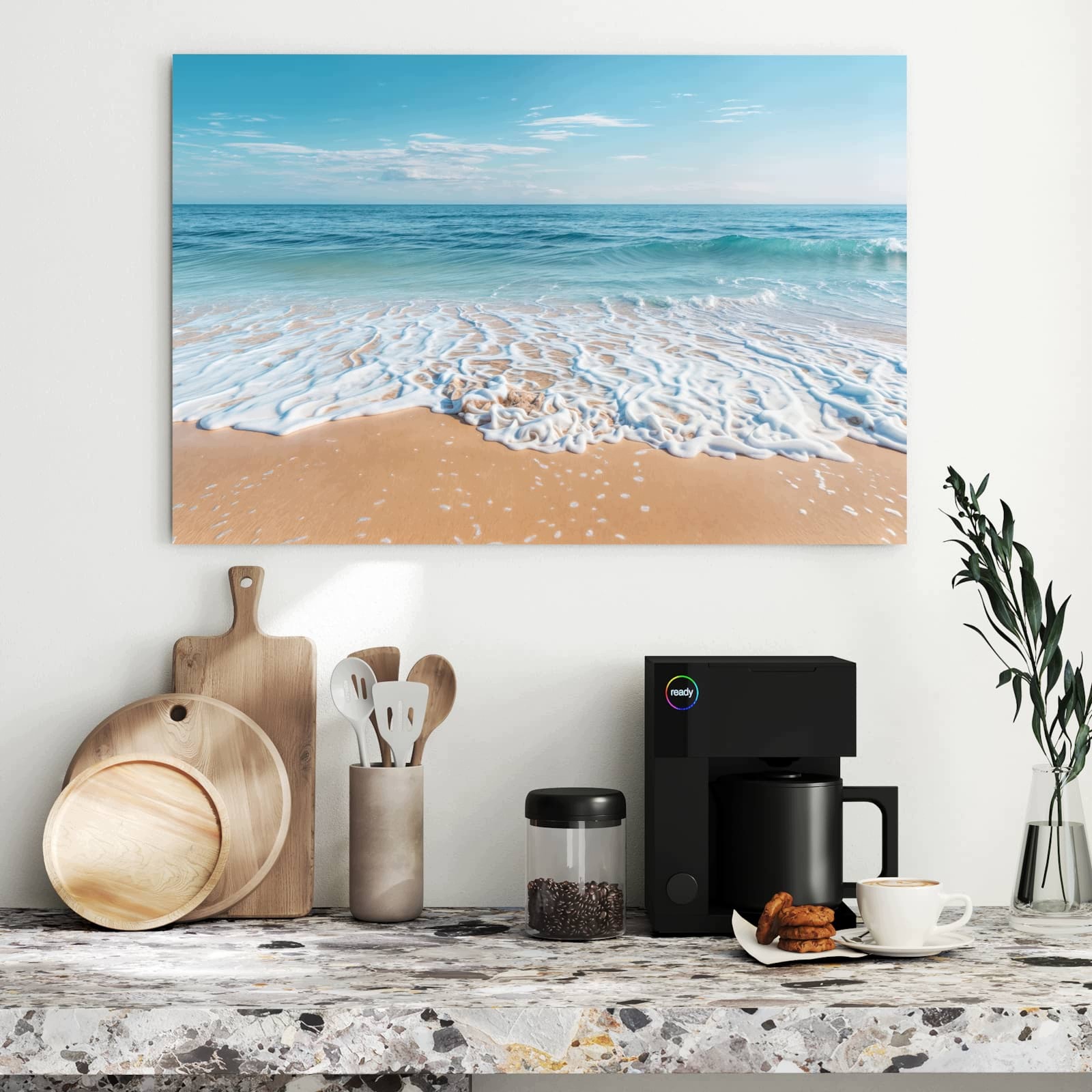 Magnetická tabule – obraz na zeď Tropická pláž | 90 × 60 cm