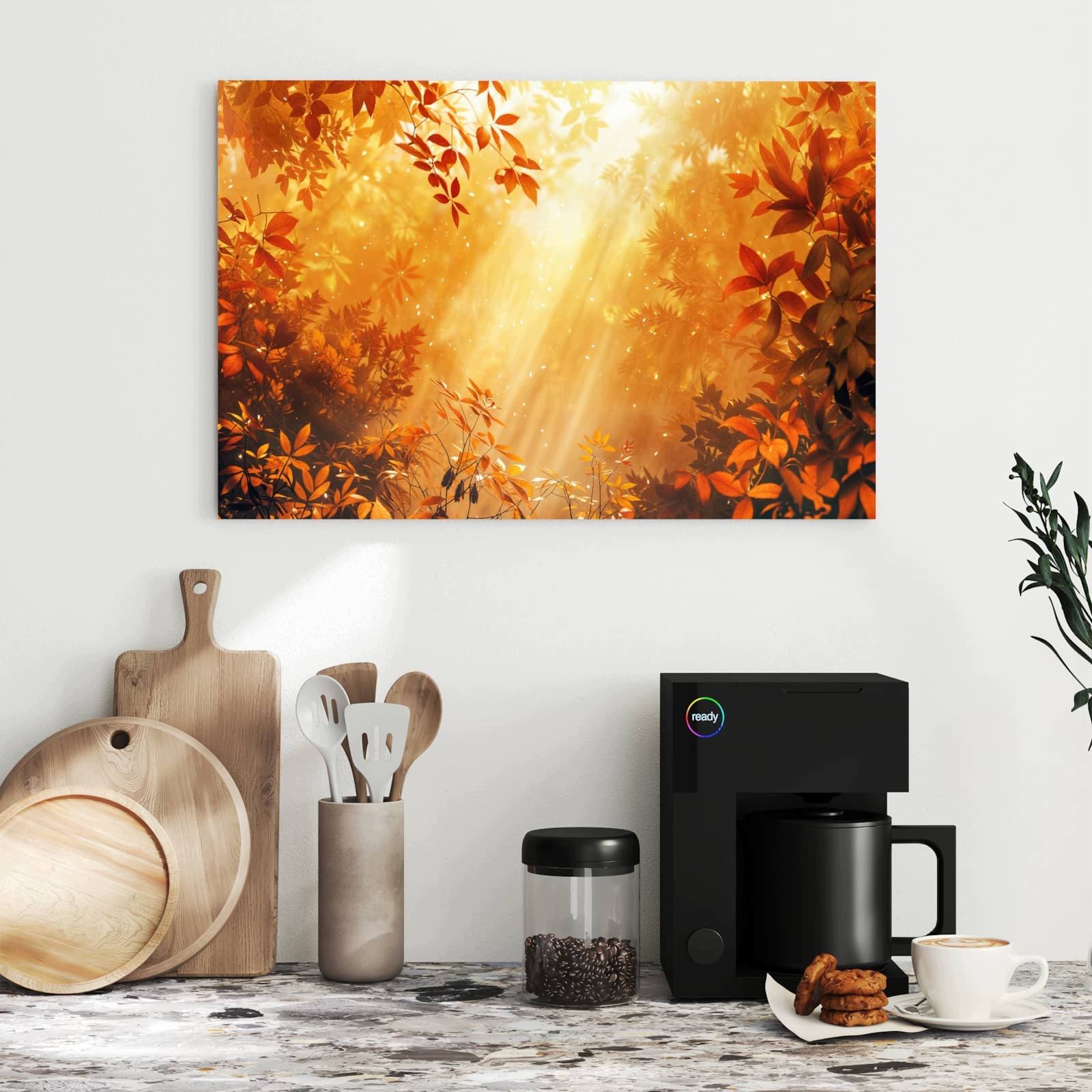 Magnetická tabule – obraz na zeď Podzimní les | 60 × 40 cm