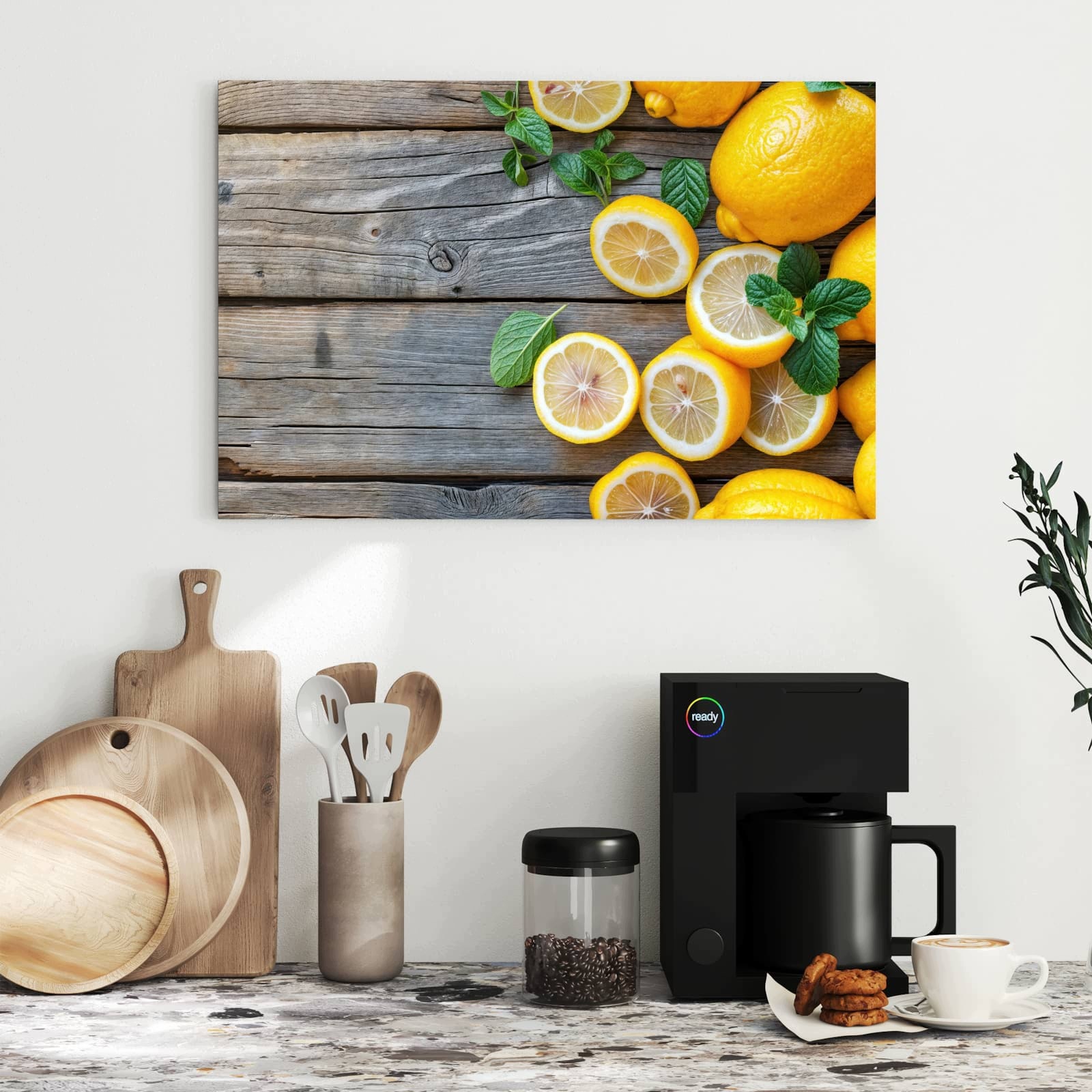 Magnetická tabule – obraz na zeď Svěží citron | 60 × 40 cm