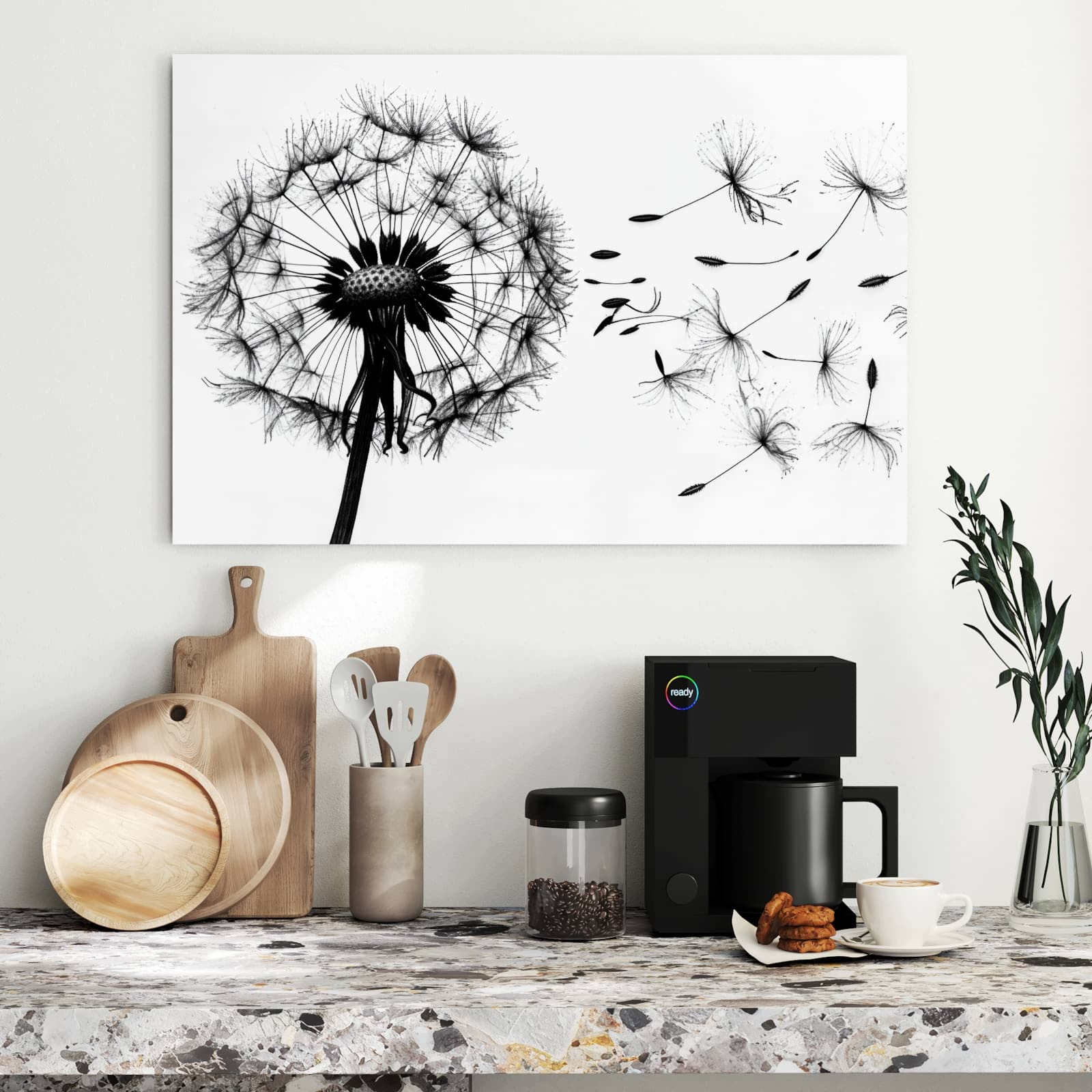 Magnetická tabule – obraz na zeď Pampeliška | 90 × 60 cm