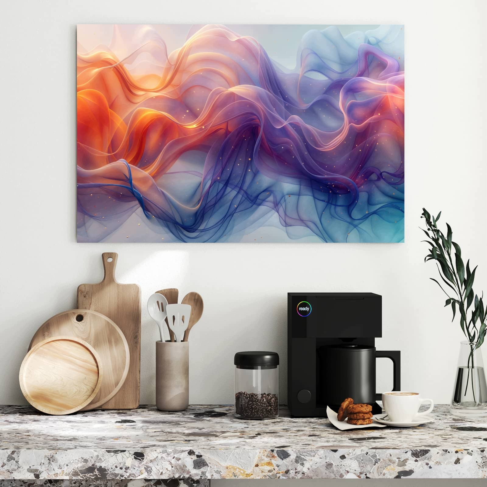 Magnetická tabule – obraz na zeď Vír barev | 90 × 60 cm