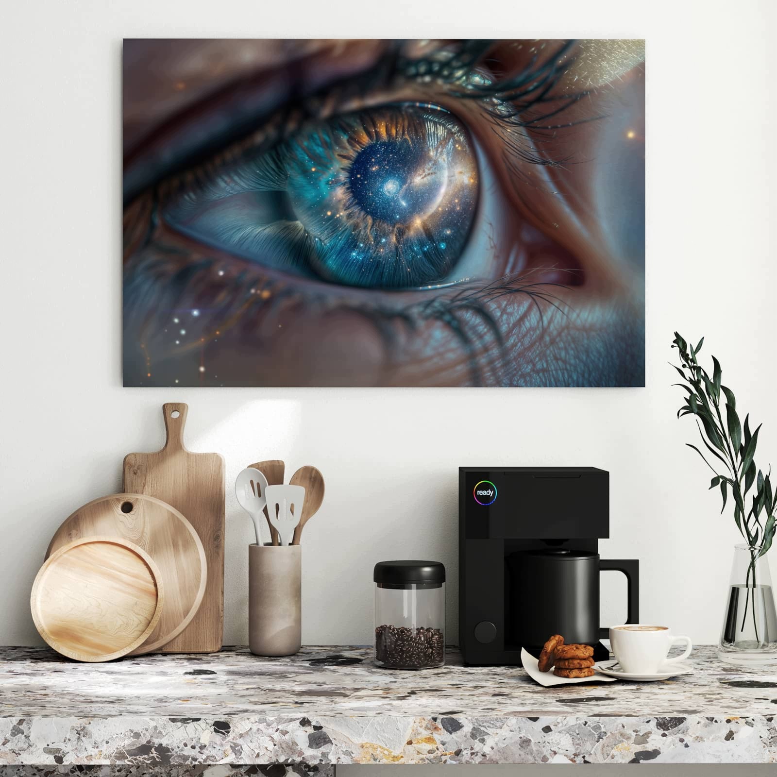 Magnetická tabule – obraz na zeď Galaxie oko | 90 × 60 cm