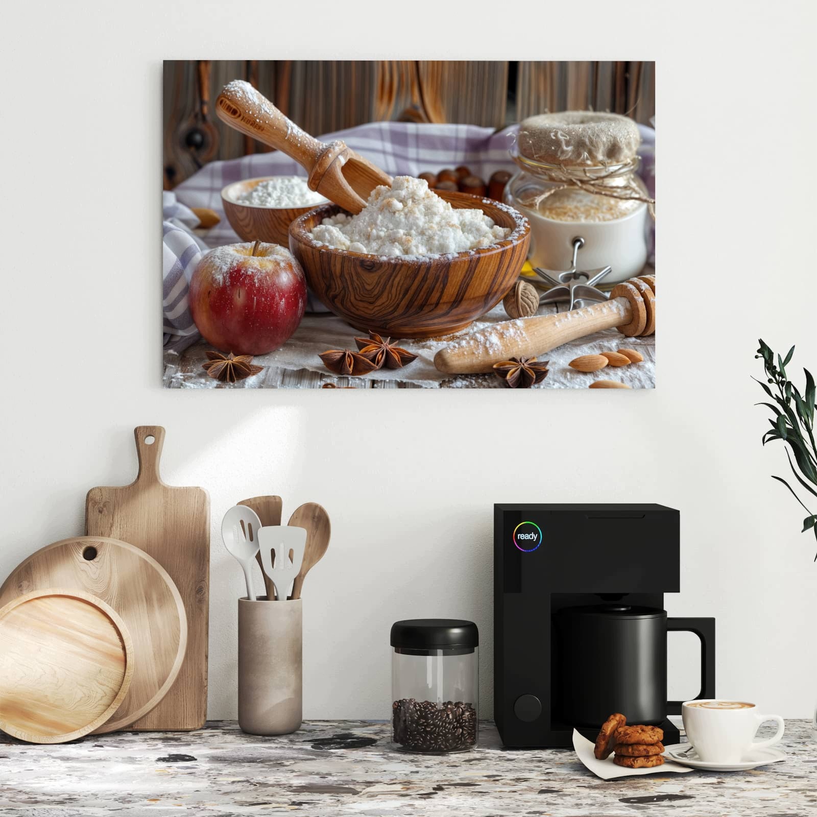 Magnetická tabule – obraz na zeď Rustikální doplňky do pečení | 60 × 40 cm