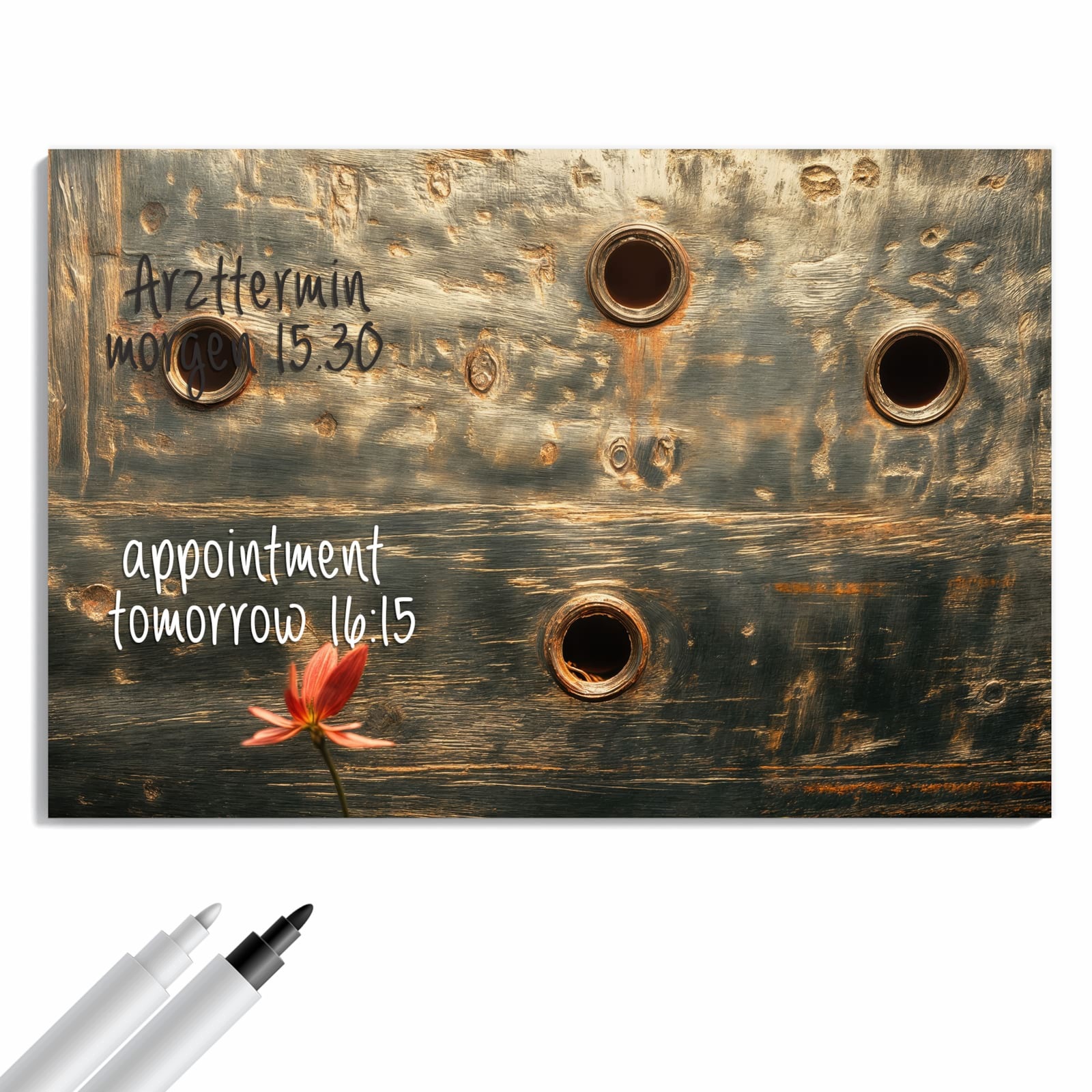 Magnetická tabule – obraz na zeď Vintage kovová deska | 60 × 40 cm