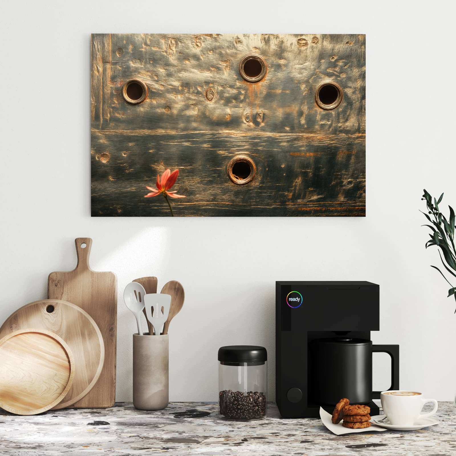 Magnetická tabule – obraz na zeď Vintage kovová deska | 60 × 40 cm