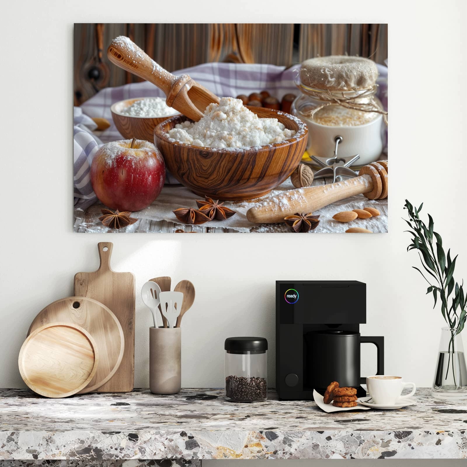 Magnetická tabule – obraz na zeď Rustikální doplňky do pečení | 90 × 60 cm