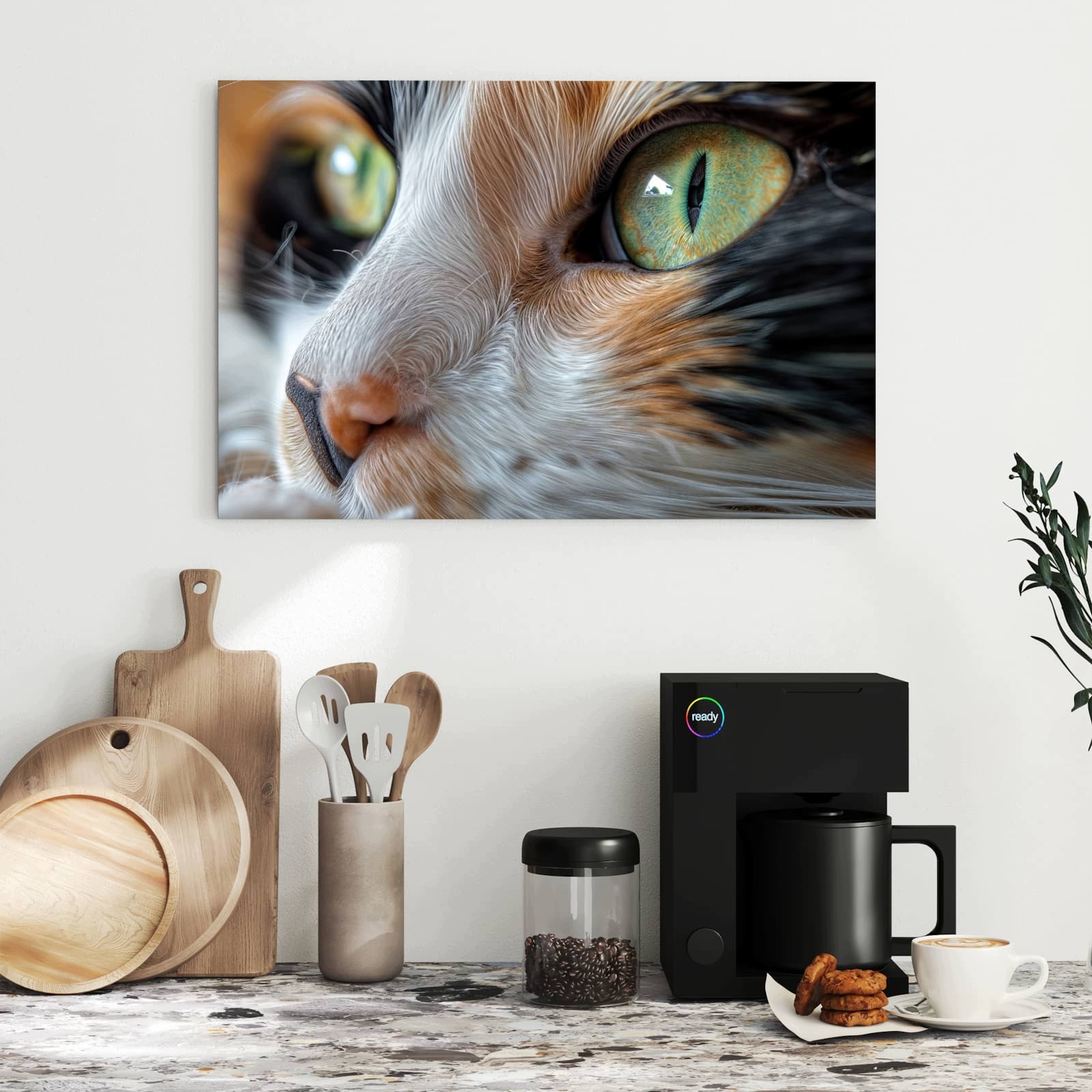 Magnetická tabule – obraz na zeď Zelenooká kočka | 60 × 40 cm