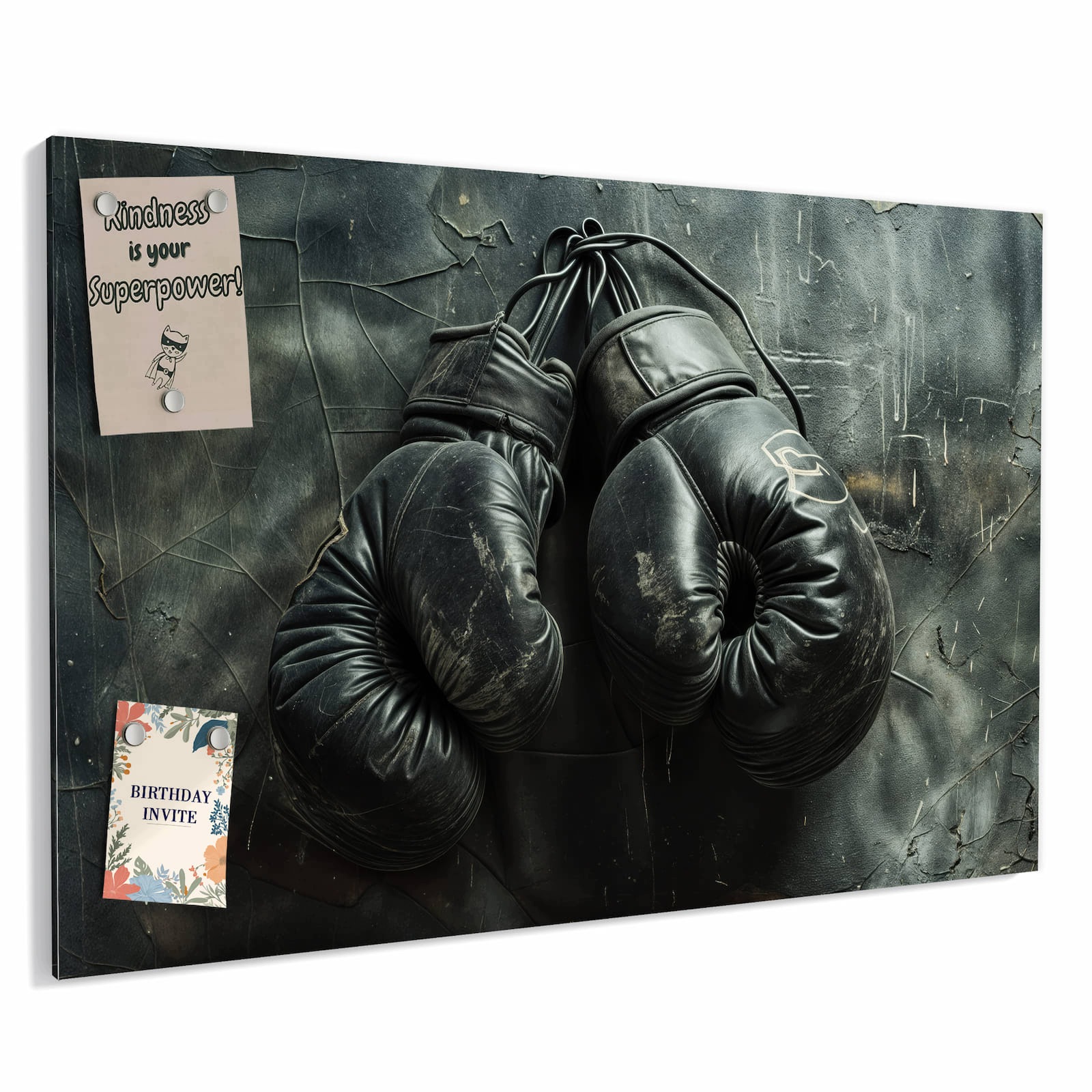 Magnetická tabule – obraz na zeď Vintage boxerské rukavice | 90 × 60 cm