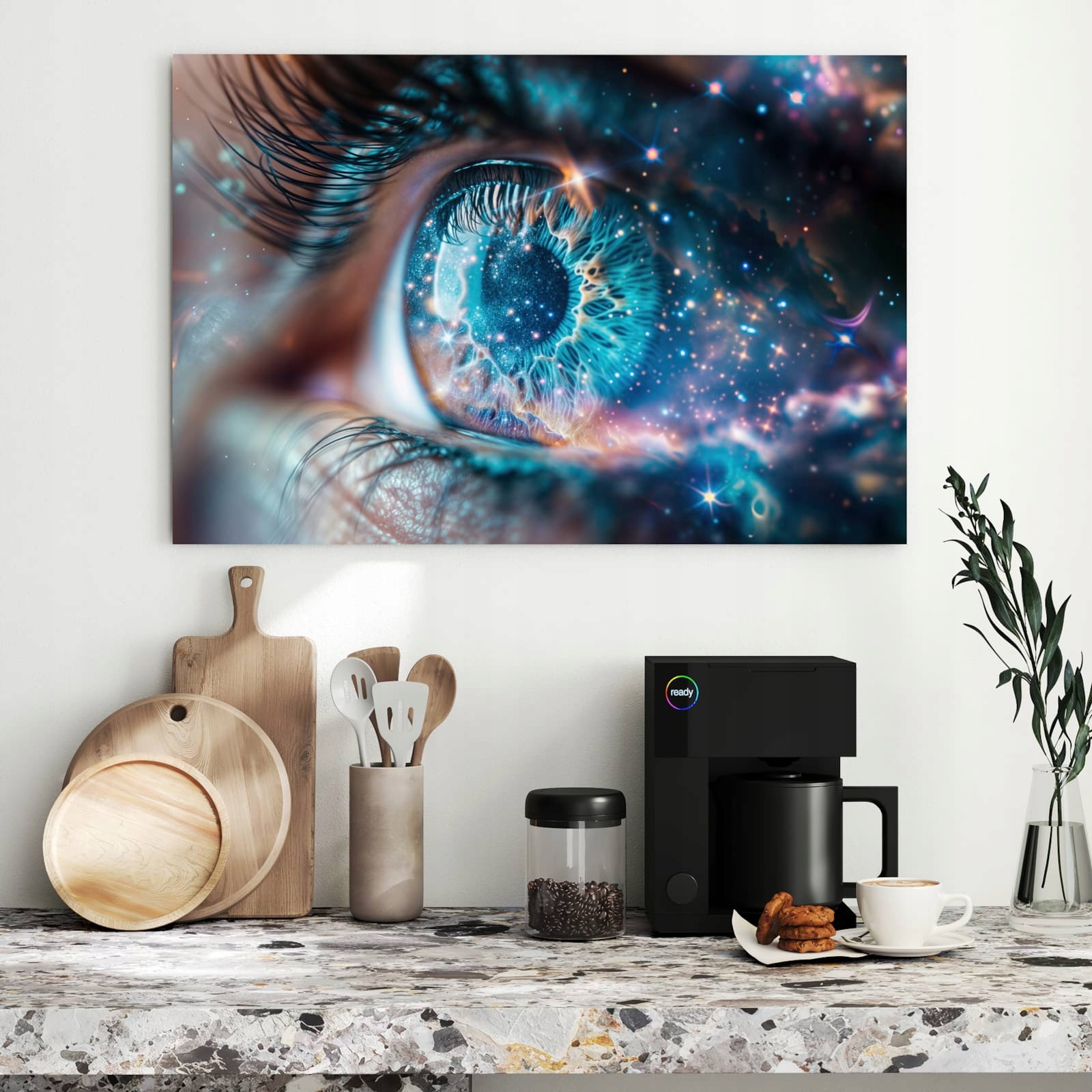 Magnetická tabule – obraz na zeď Galaktické oko | 90 × 60 cm