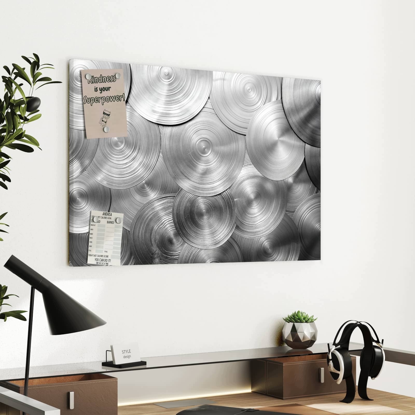 Magnetická tabule – obraz na zeď Kovové pláty | 60 × 40 cm