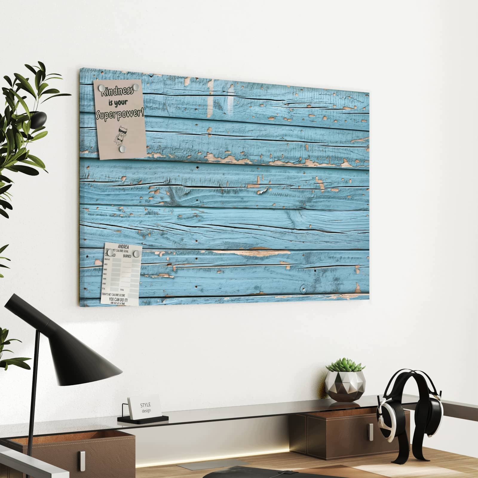 Magnetická tabule – obraz na zeď Zestárlé dřevo | 60 × 40 cm