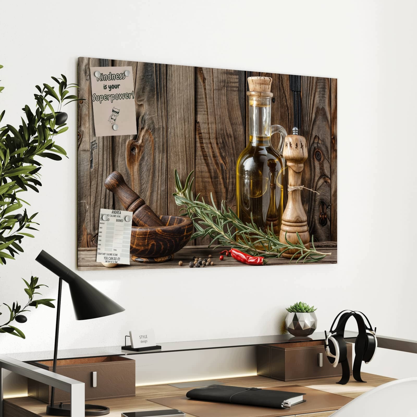 Magnetická tabule – obraz na zeď Kuchyňská dekorace | 90 × 60 cm