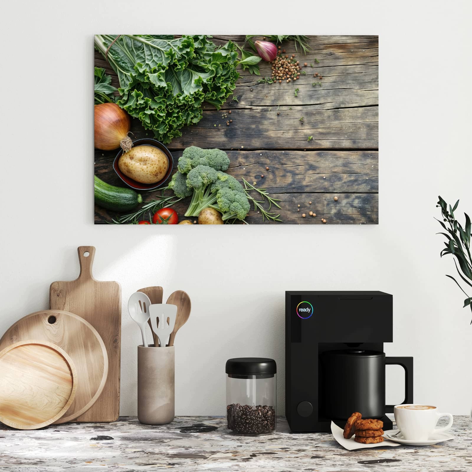 Magnetická tabule – obraz na zeď Výběr čerstvé zeleniny | 60 × 40 cm
